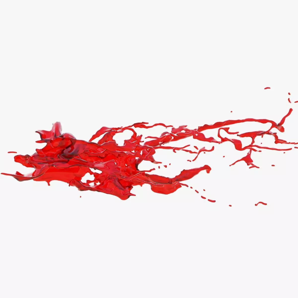Animated Blood Splash 8 3D model