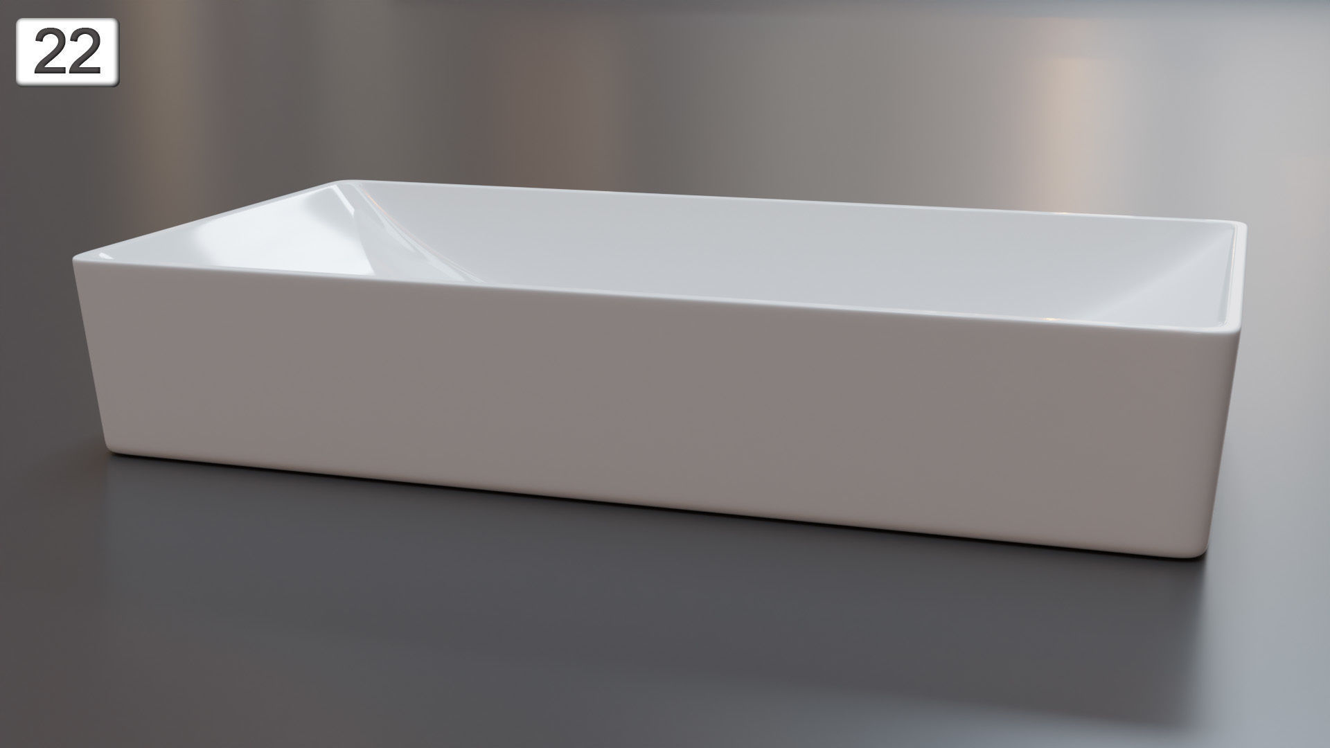 Vessel Sink Number 22 Low-poly 3D model_3