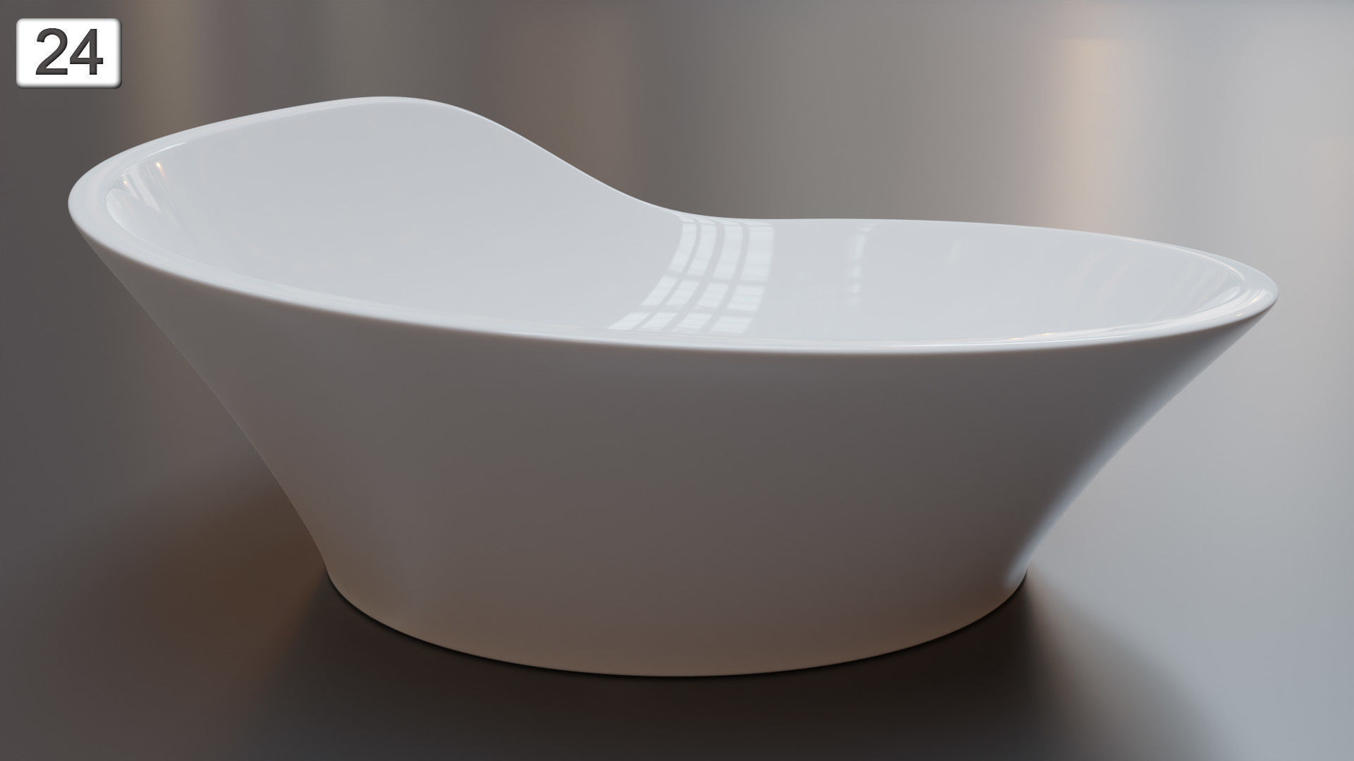 Vessel Sink Number 24 Low-poly 3D model_3