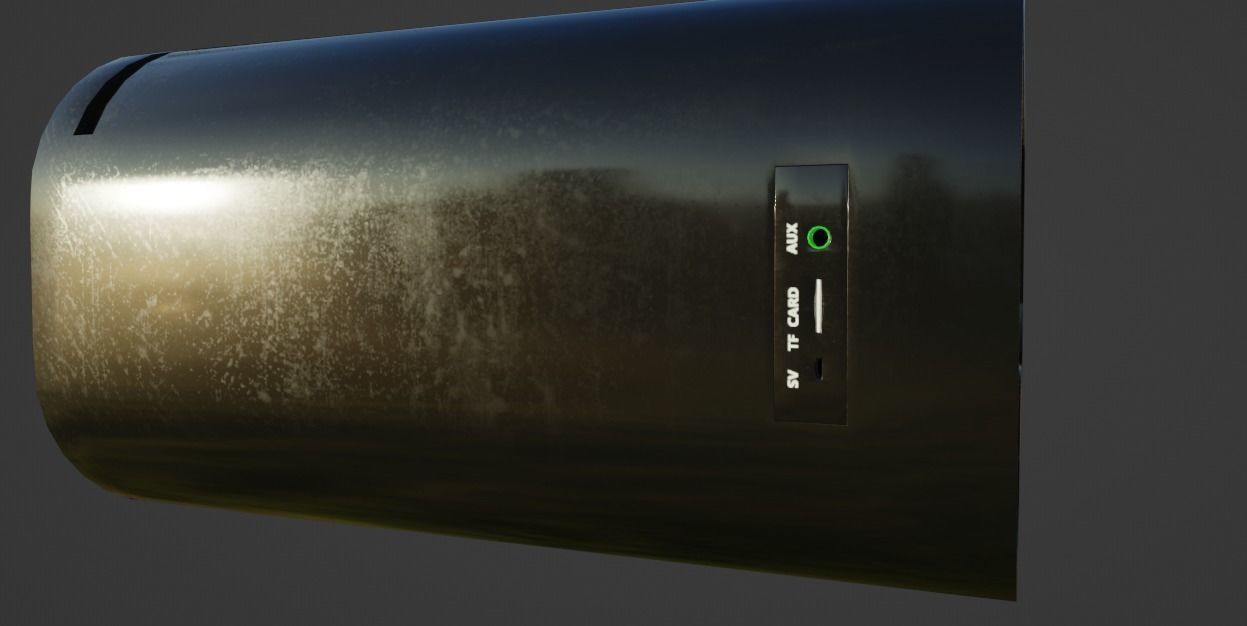 Realistic Digital Alarm Clock 3D model_4