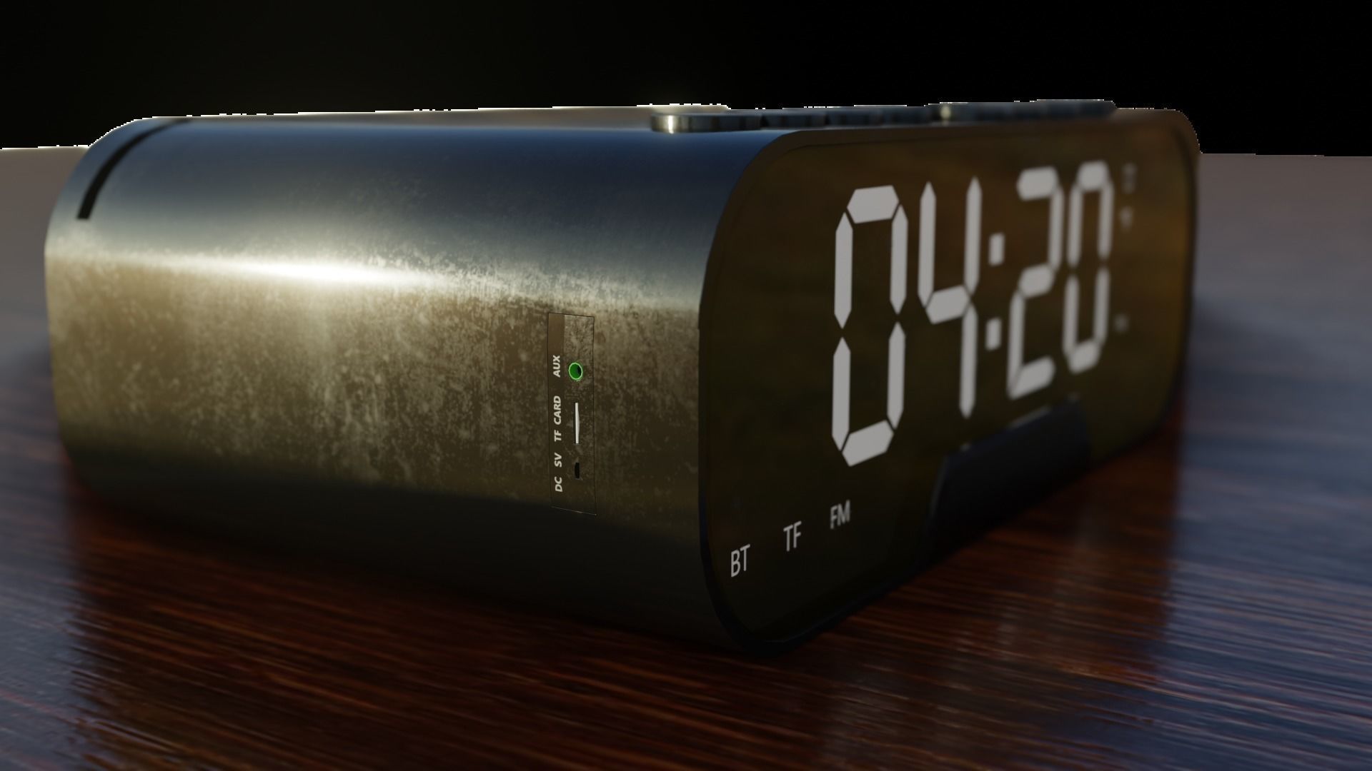 Realistic Digital Alarm Clock 3D model_5