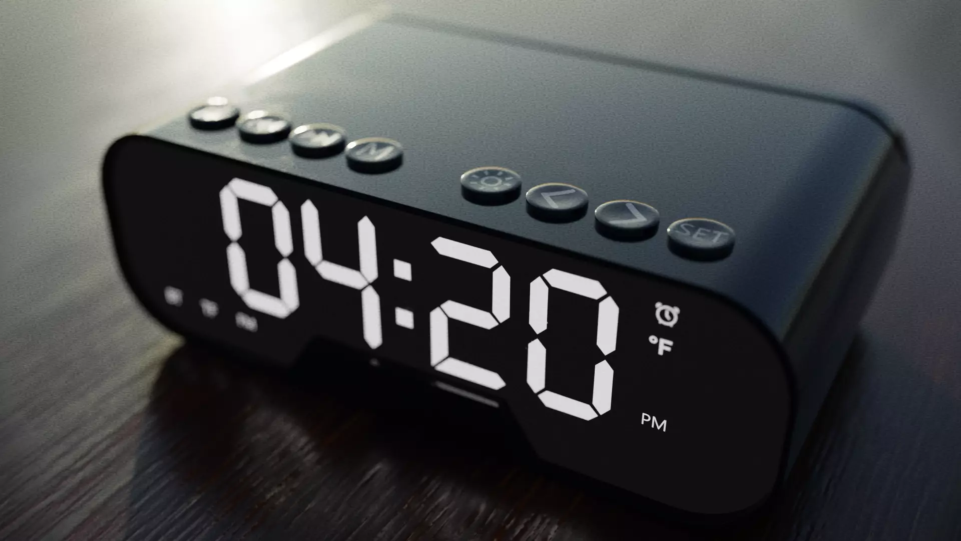 Realistic Digital Alarm Clock 3D model_0