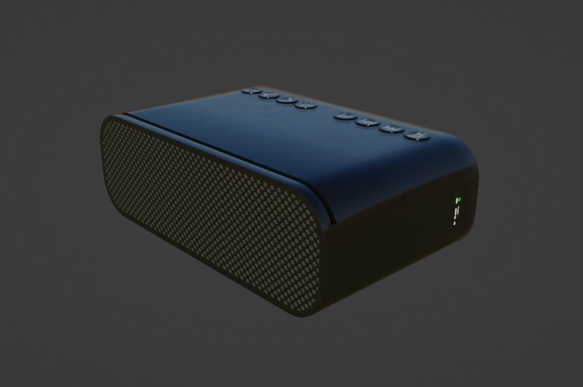 Realistic Digital Alarm Clock 3D model_3
