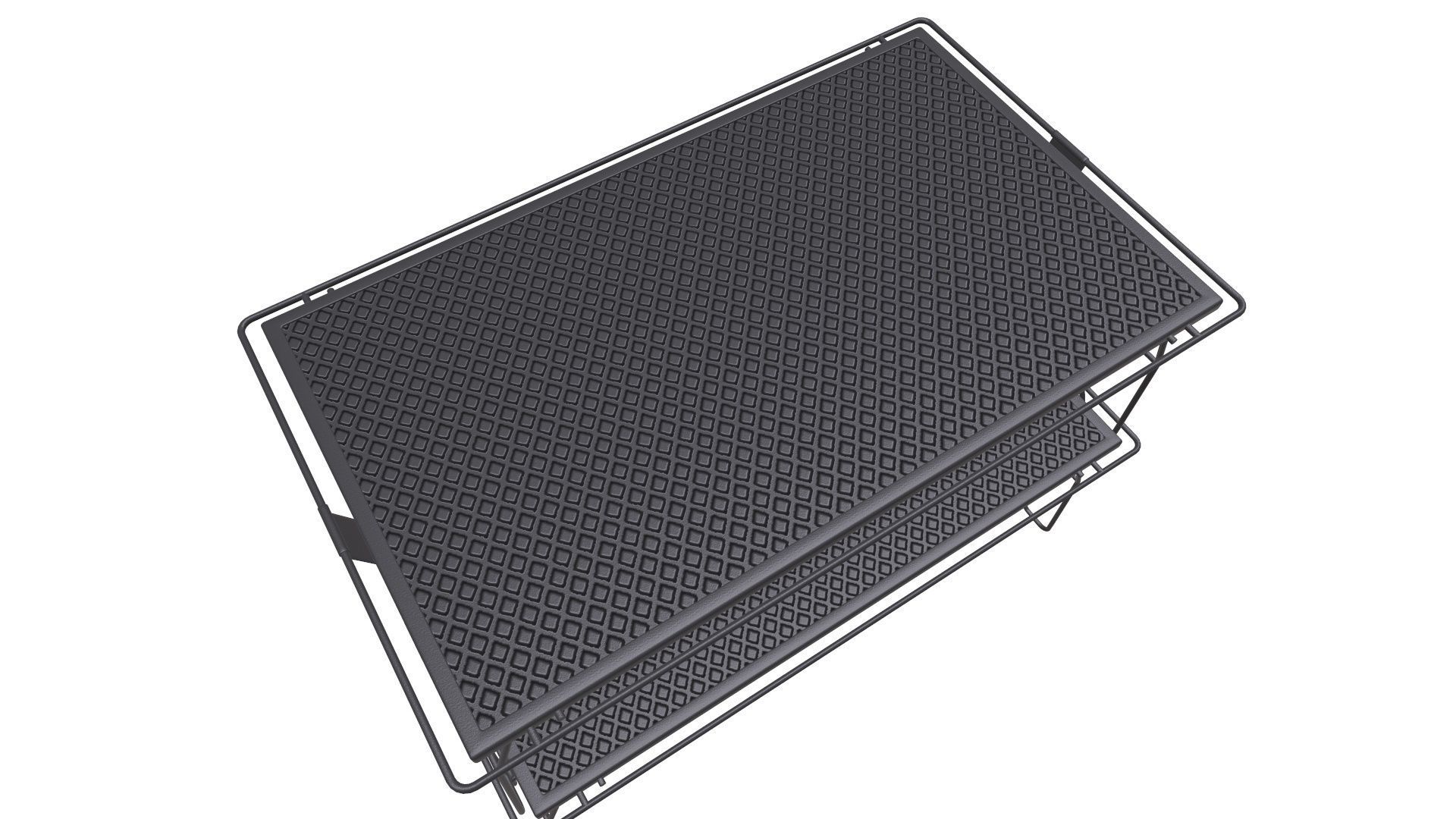 Camping Desk Folding Table 3D model_12