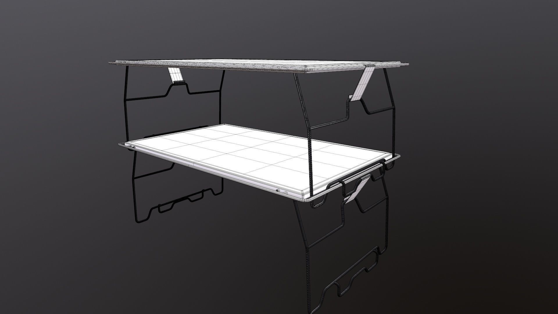 Camping Desk Folding Table 3D model_17