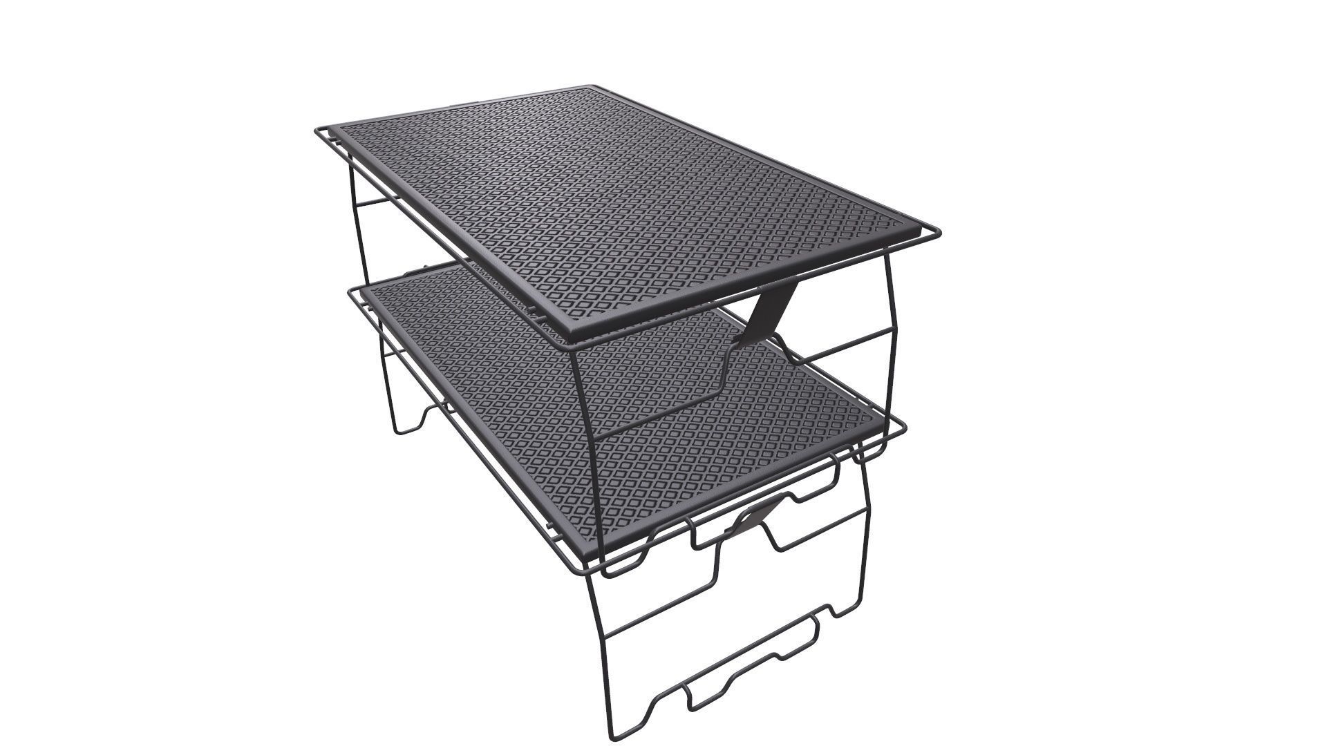 Camping Desk Folding Table 3D model_2