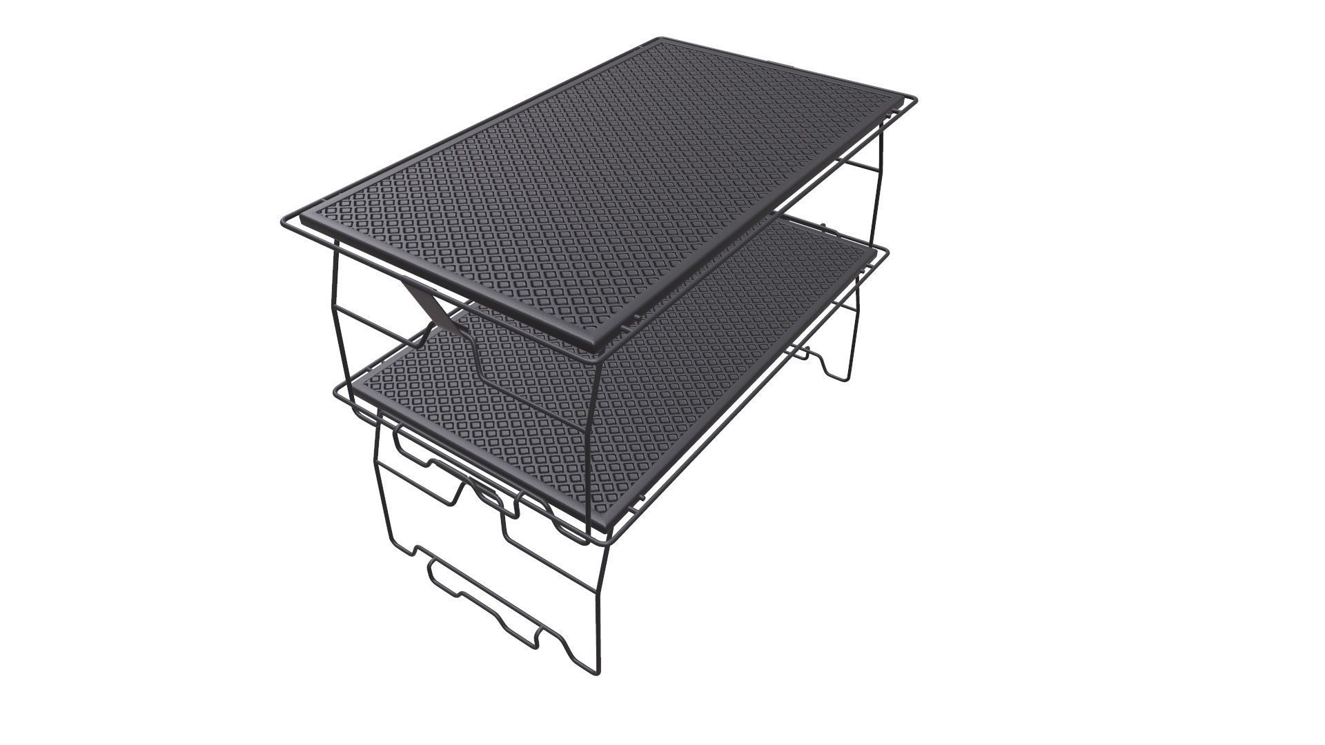 Camping Desk Folding Table 3D model_3