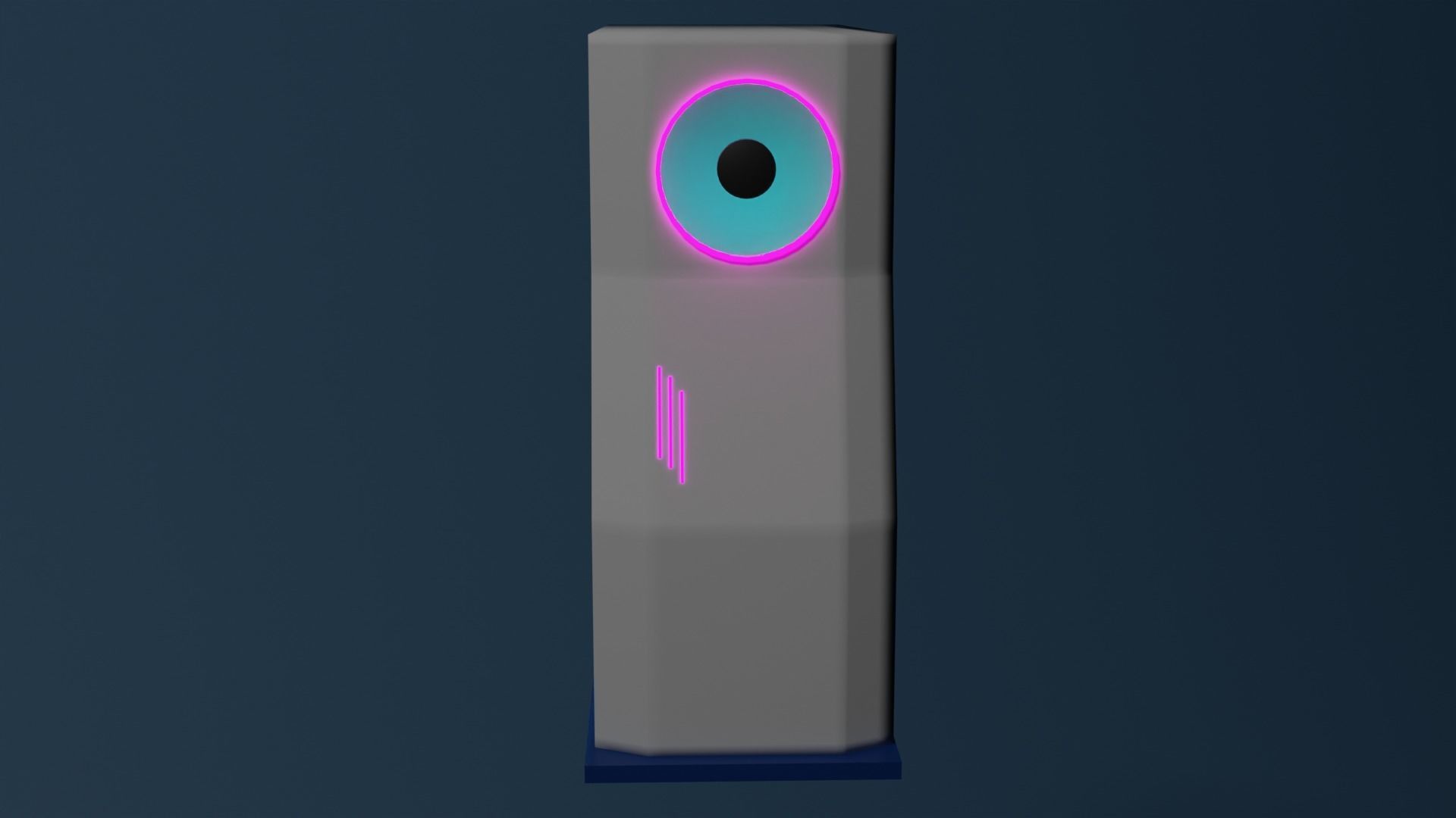 Cpu gaming concepct low poly  Free low-poly 3D model_2