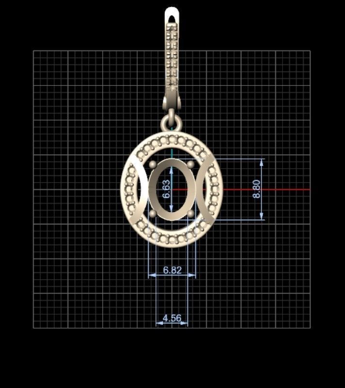 Pendant ruby 3D print model_6