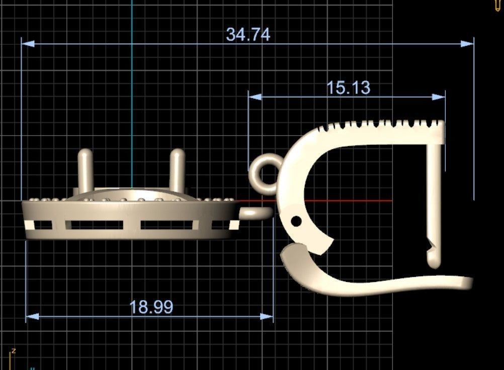 Pendant ruby 3D print model_5