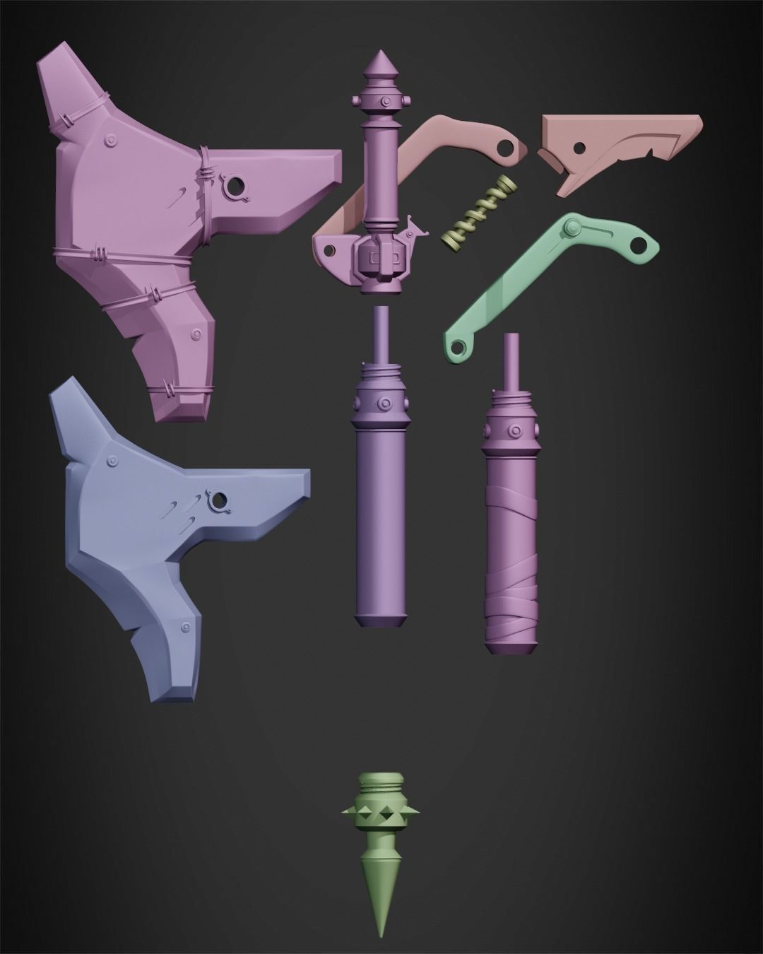 Overwatch 2 Junker Queen Axe for Cosplay 3D print model_14