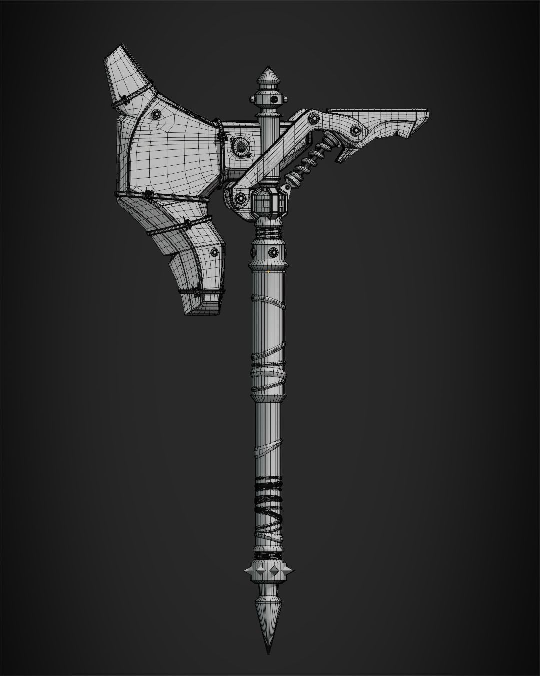 Overwatch 2 Junker Queen Axe for Cosplay 3D print model_13