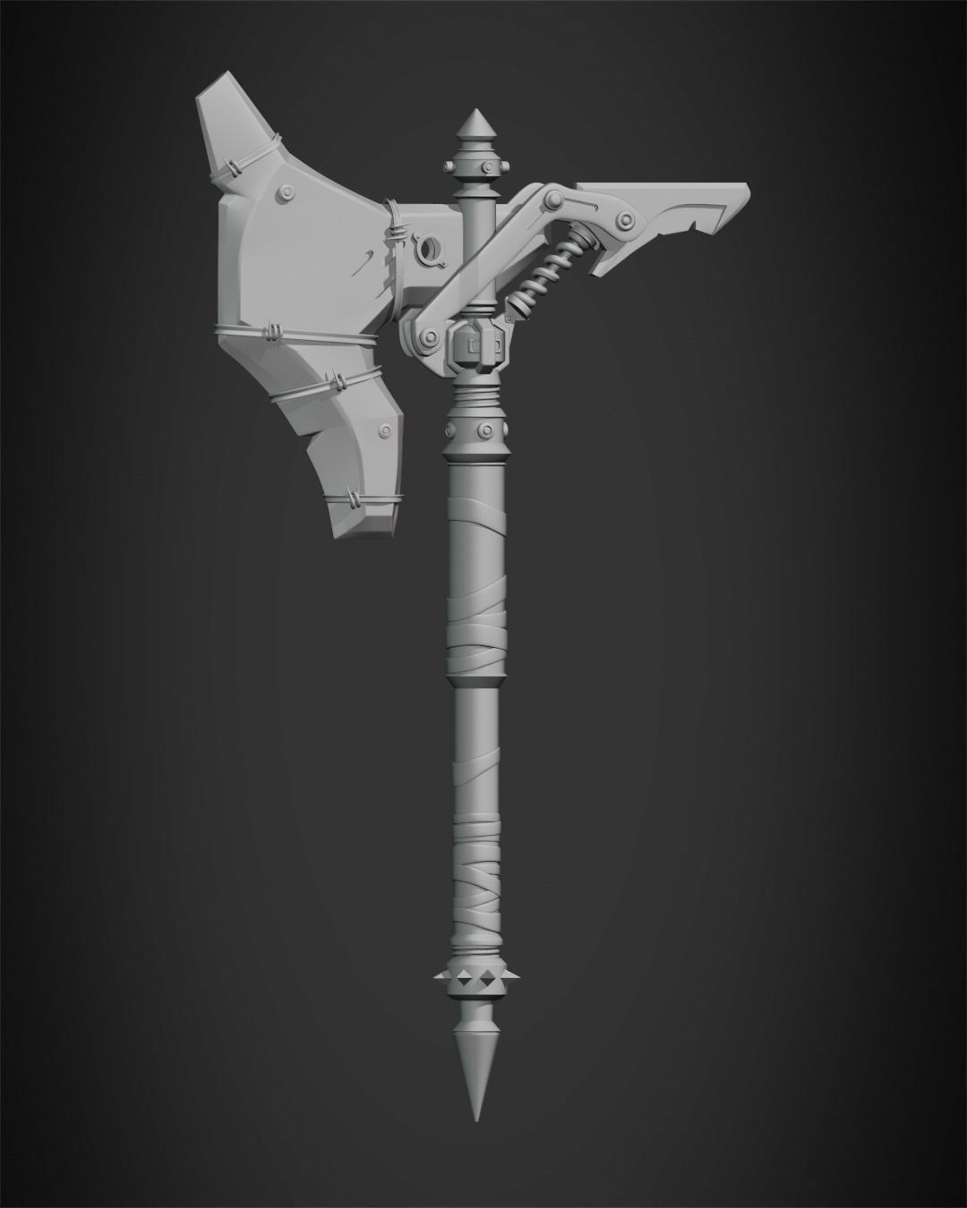 Overwatch 2 Junker Queen Axe for Cosplay 3D print model_9