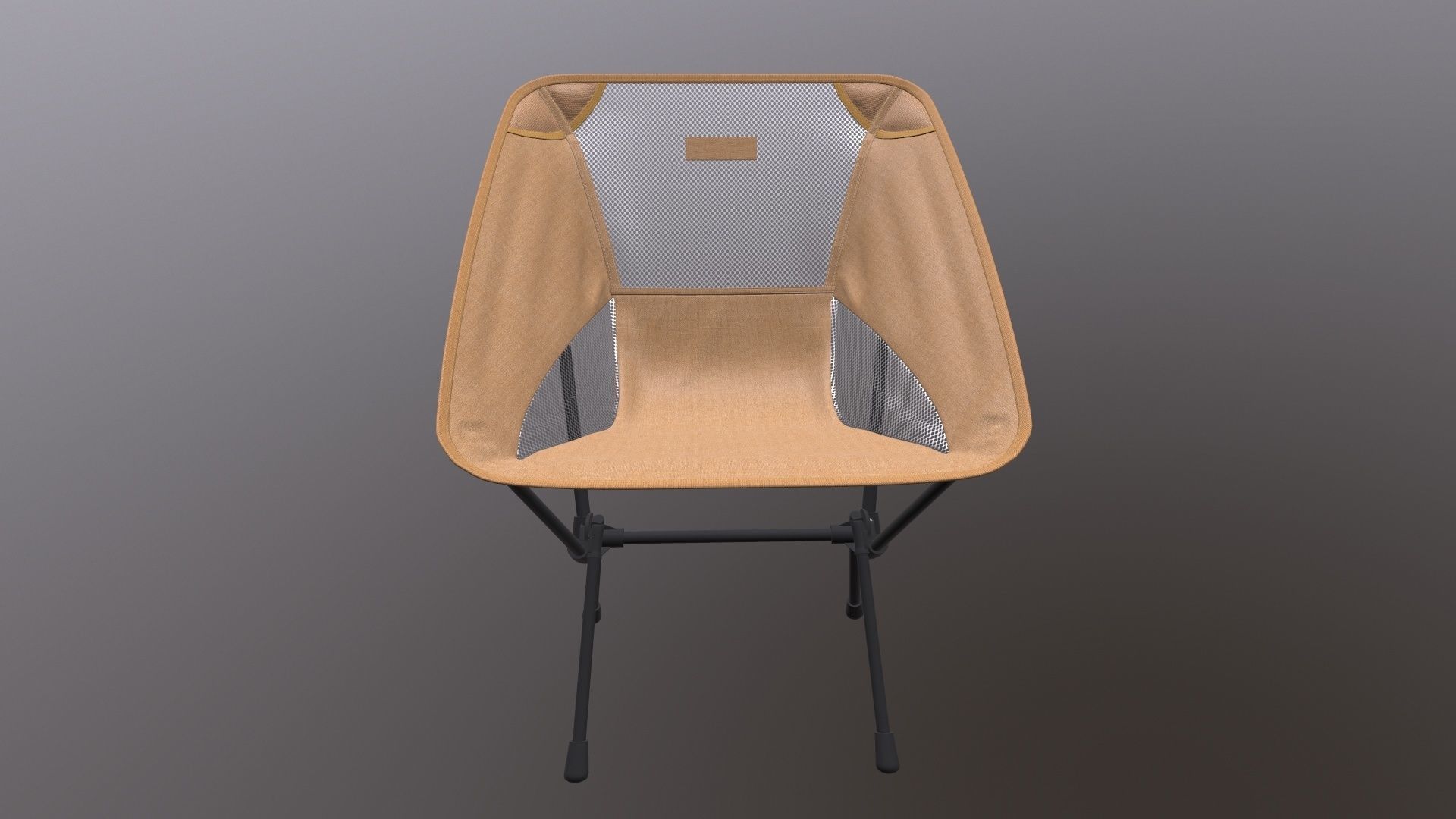 Folding chair 3D model_2