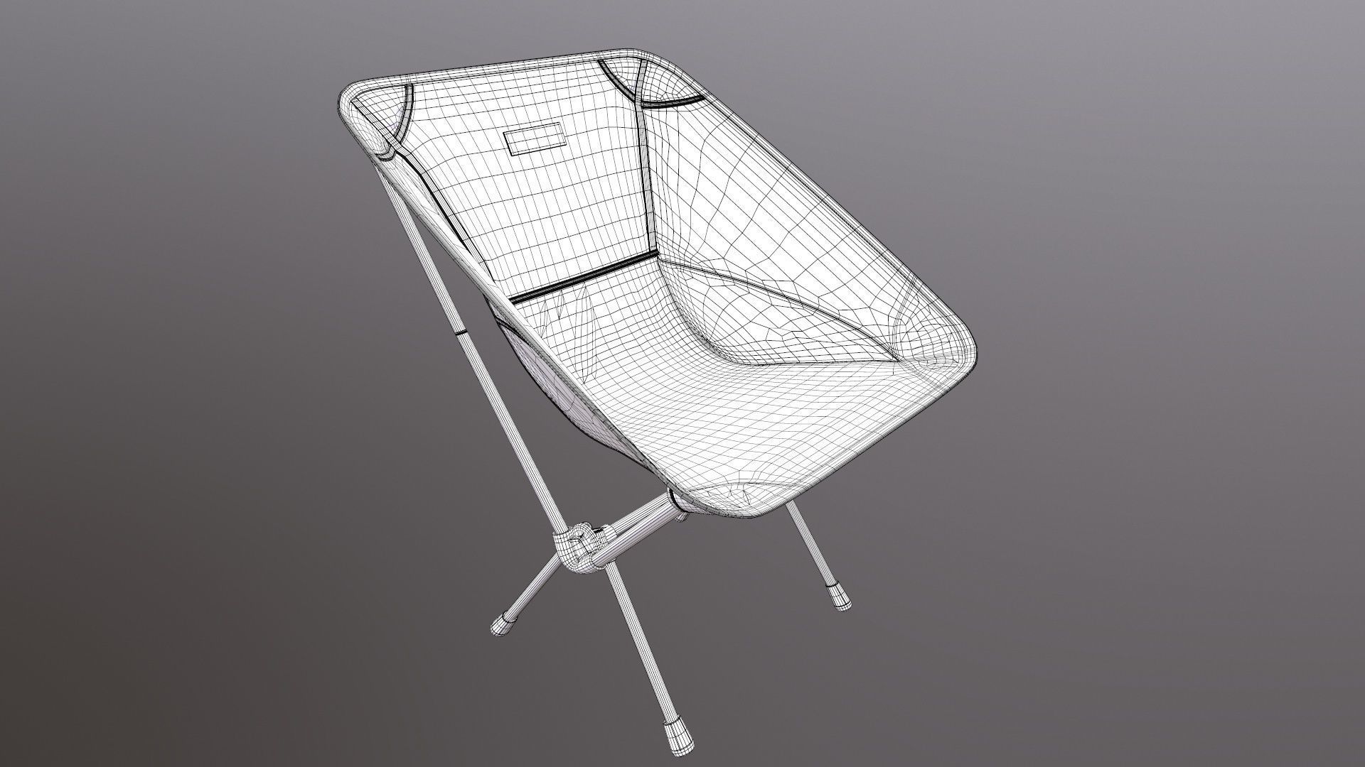 Folding chair 3D model_25