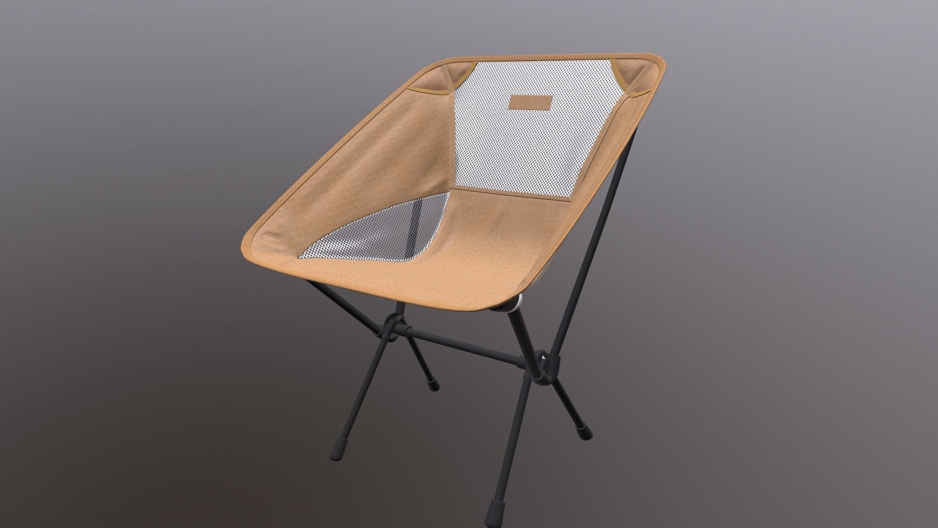 Folding chair 3D model_3