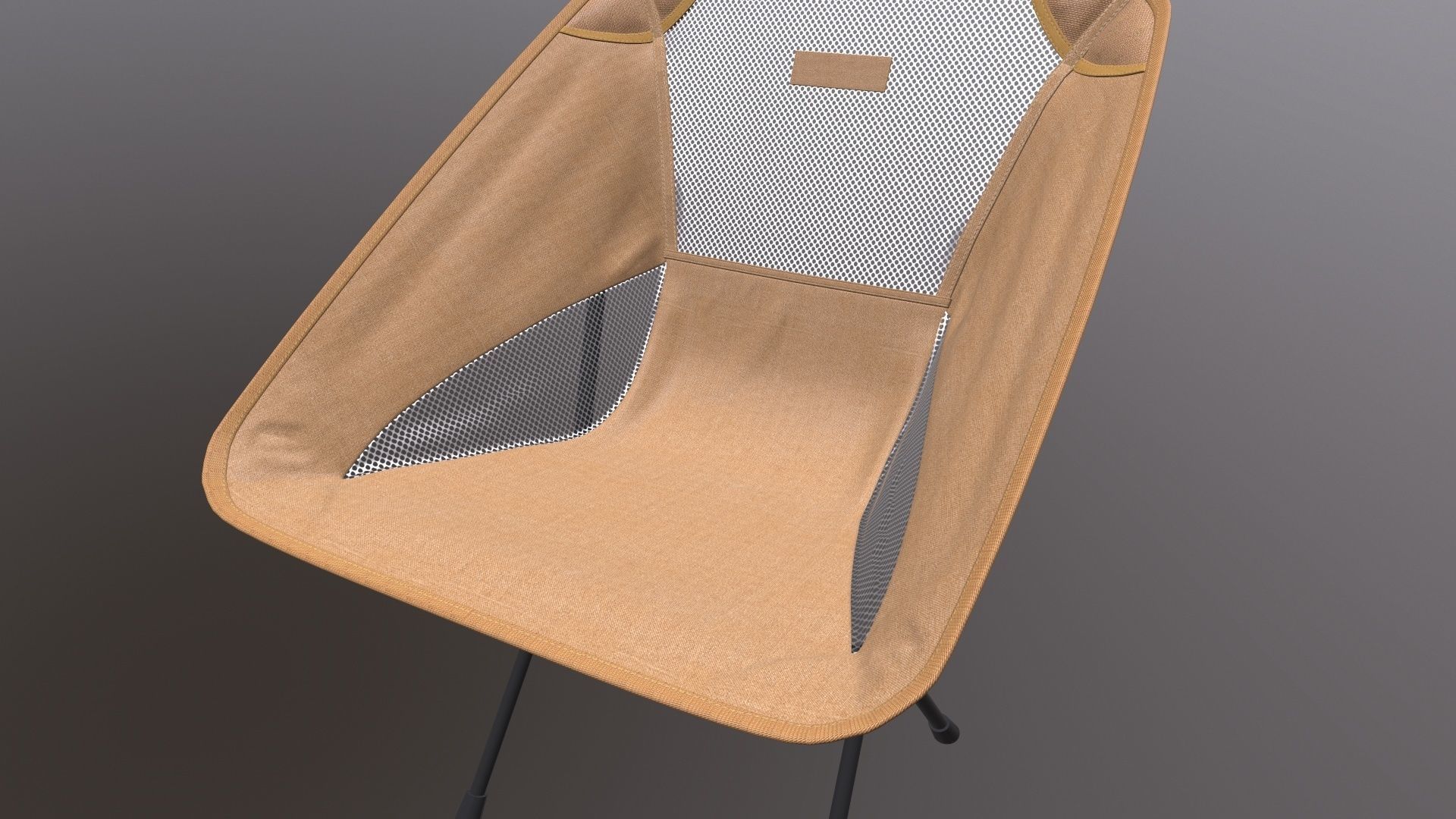 Folding chair 3D model_4