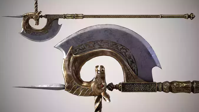 Antelope Tabar Low-poly 3D model