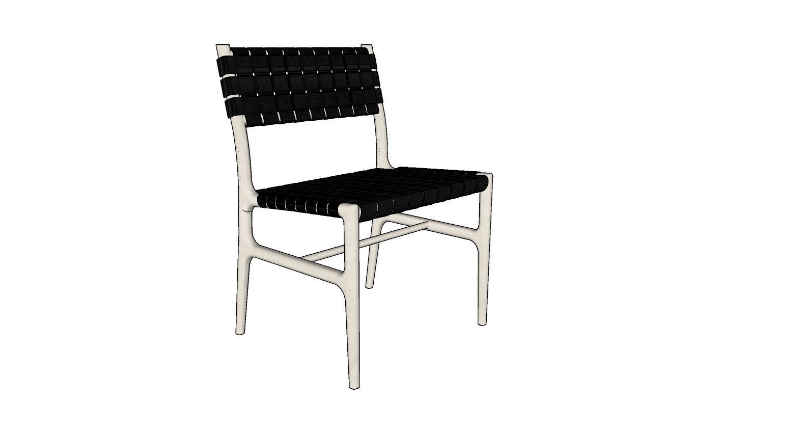 Stratton Dining Side Chair 3D model_3