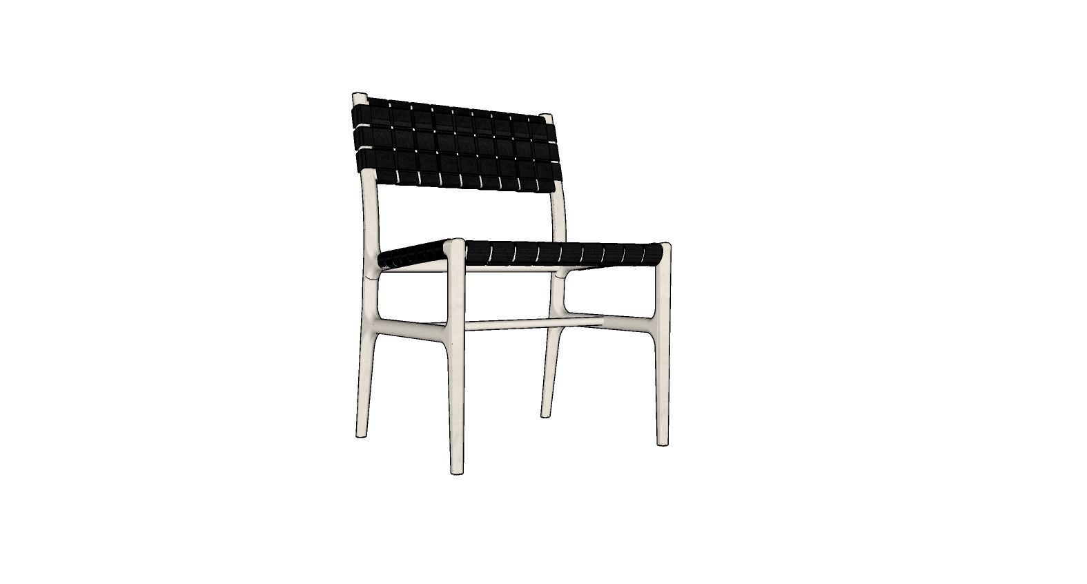 Stratton Dining Side Chair 3D model_7