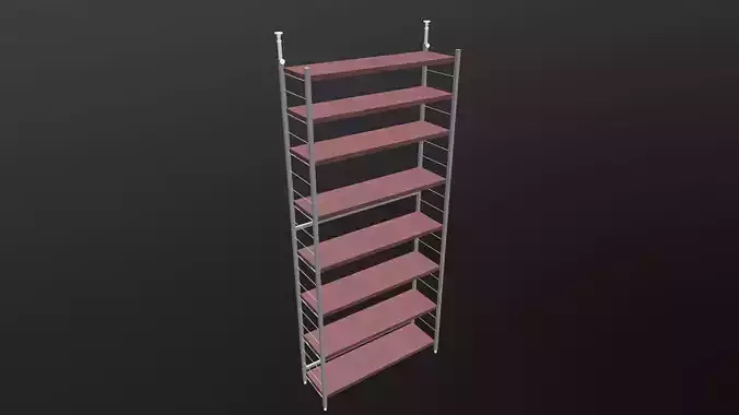 Rack 3D Model wooden ladder