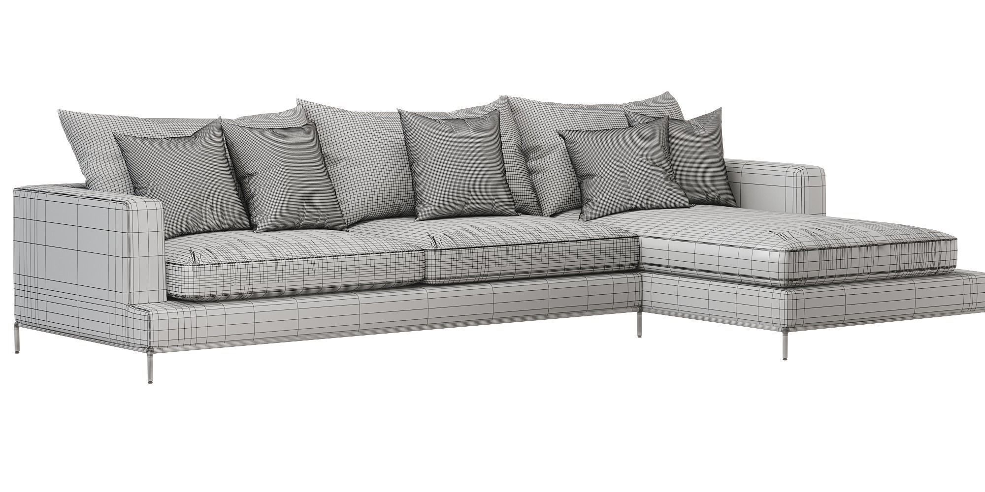 Soho Concept   Simena Sectional Sofa 3D model_10