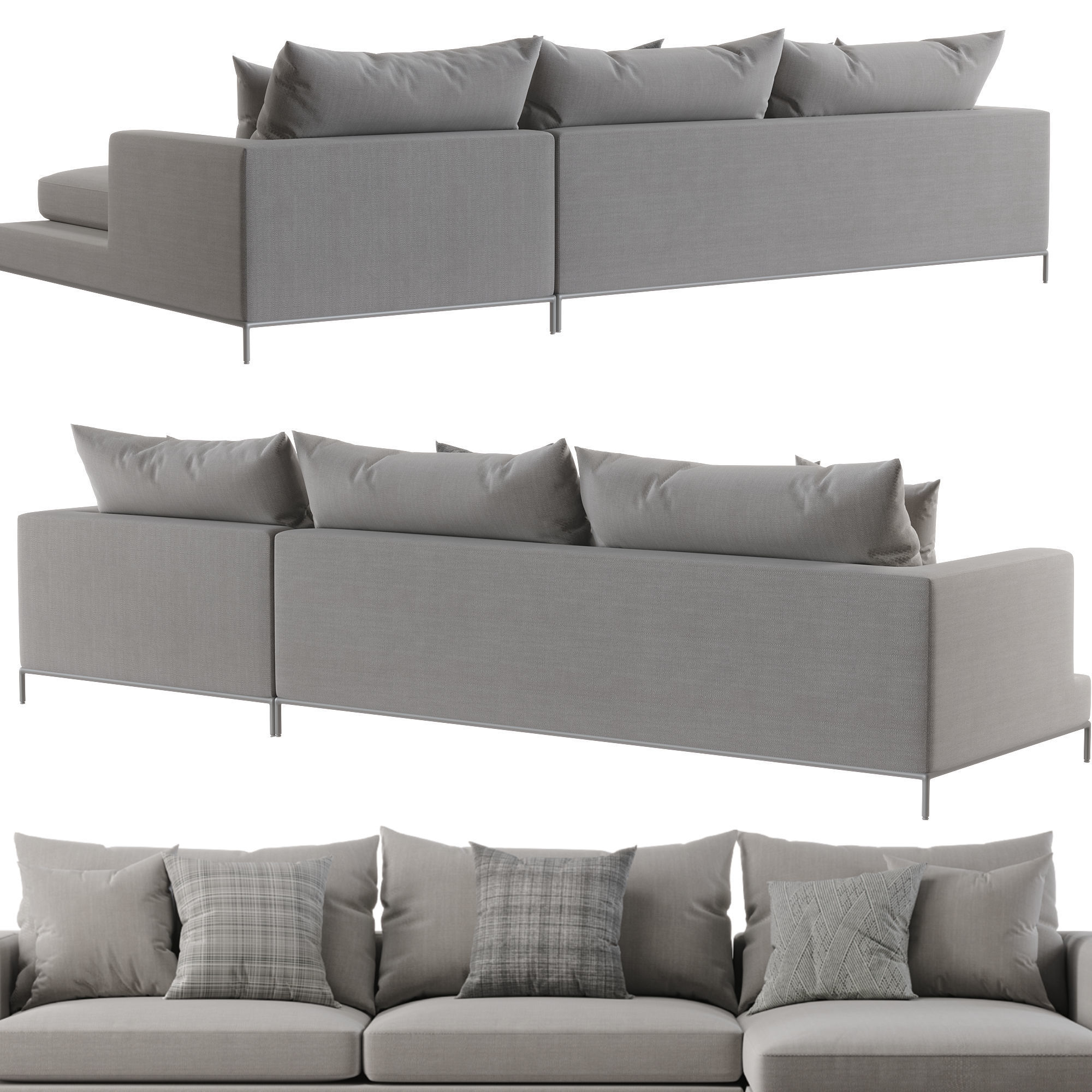 Soho Concept   Simena Sectional Sofa 3D model_6