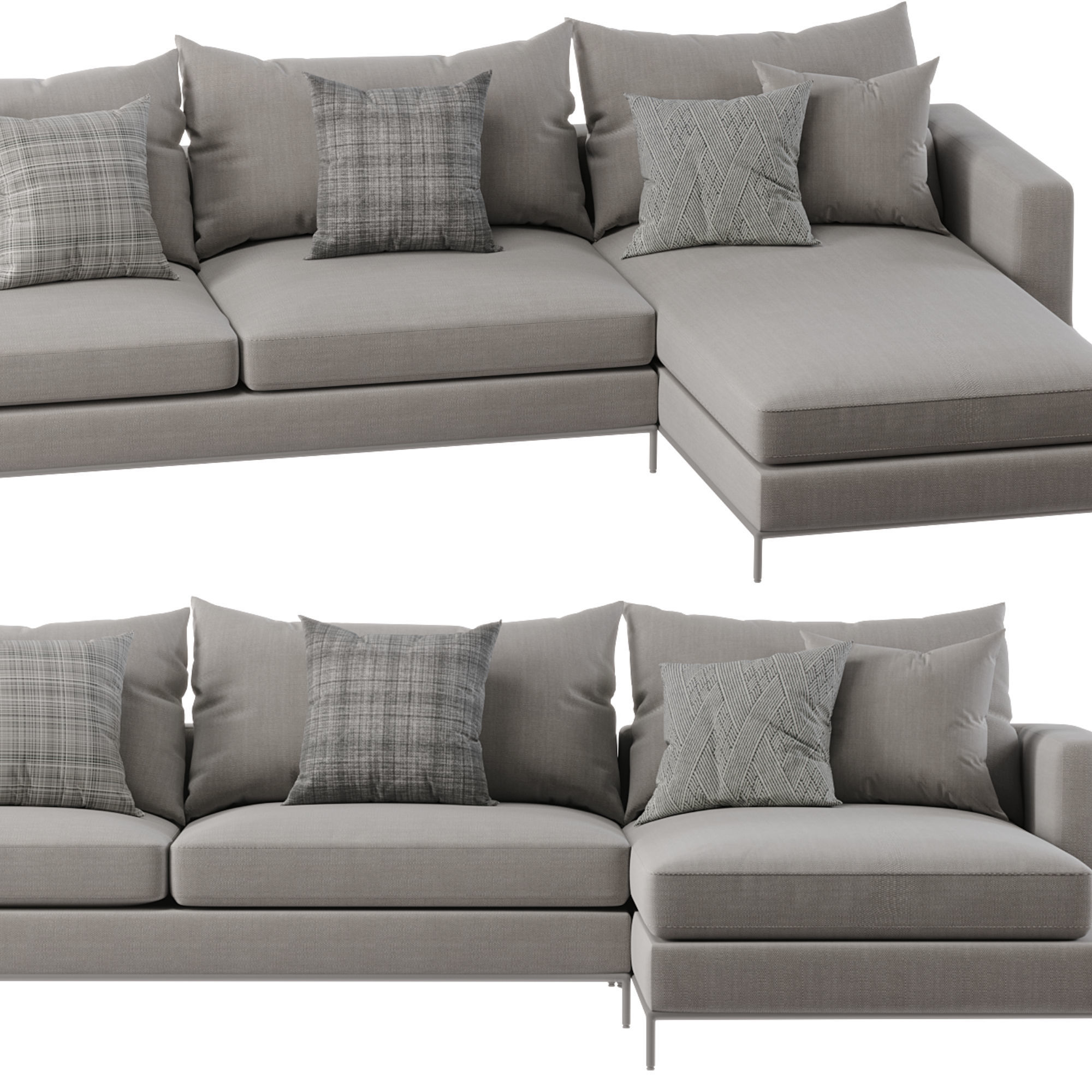 Soho Concept   Simena Sectional Sofa 3D model_1