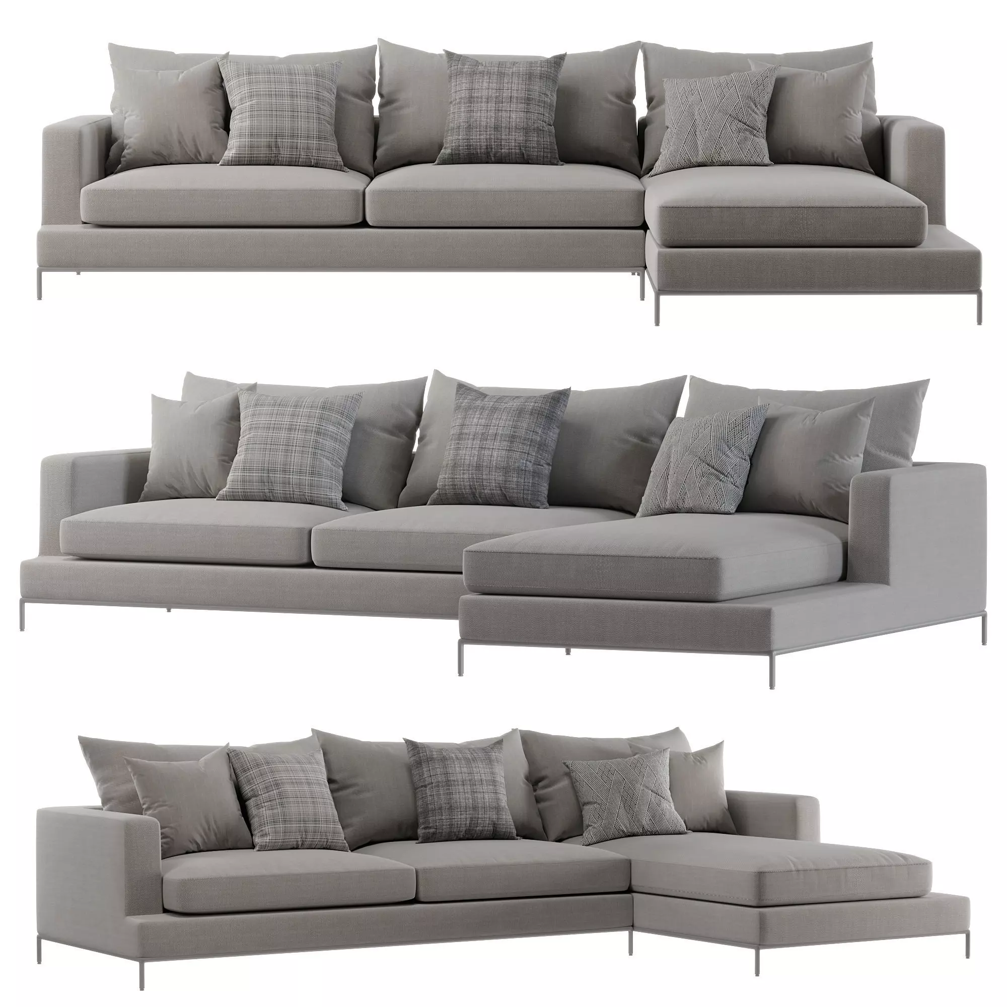 Soho Concept   Simena Sectional Sofa 3D model_0