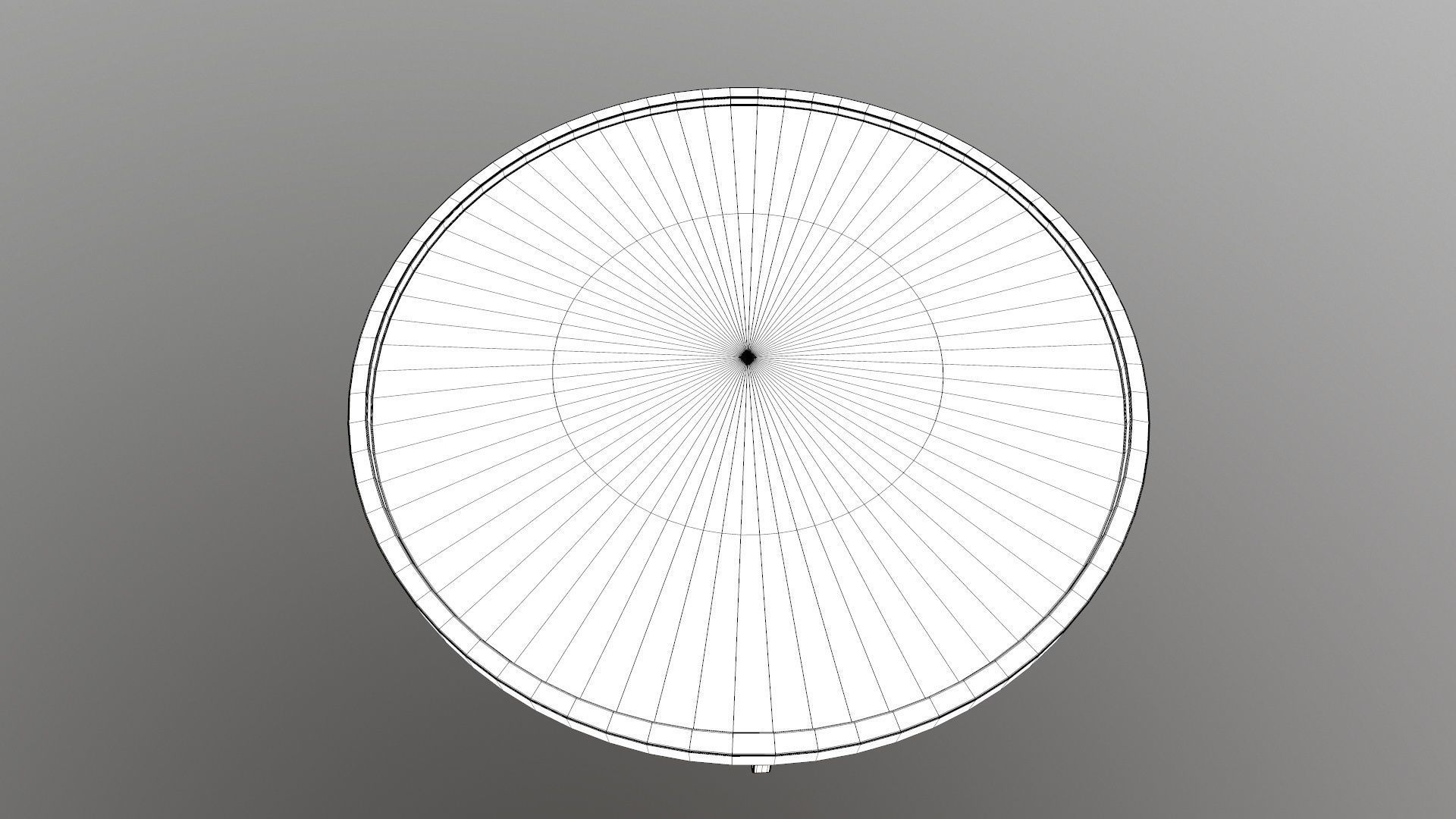 Wooden Round Table 3D model_14