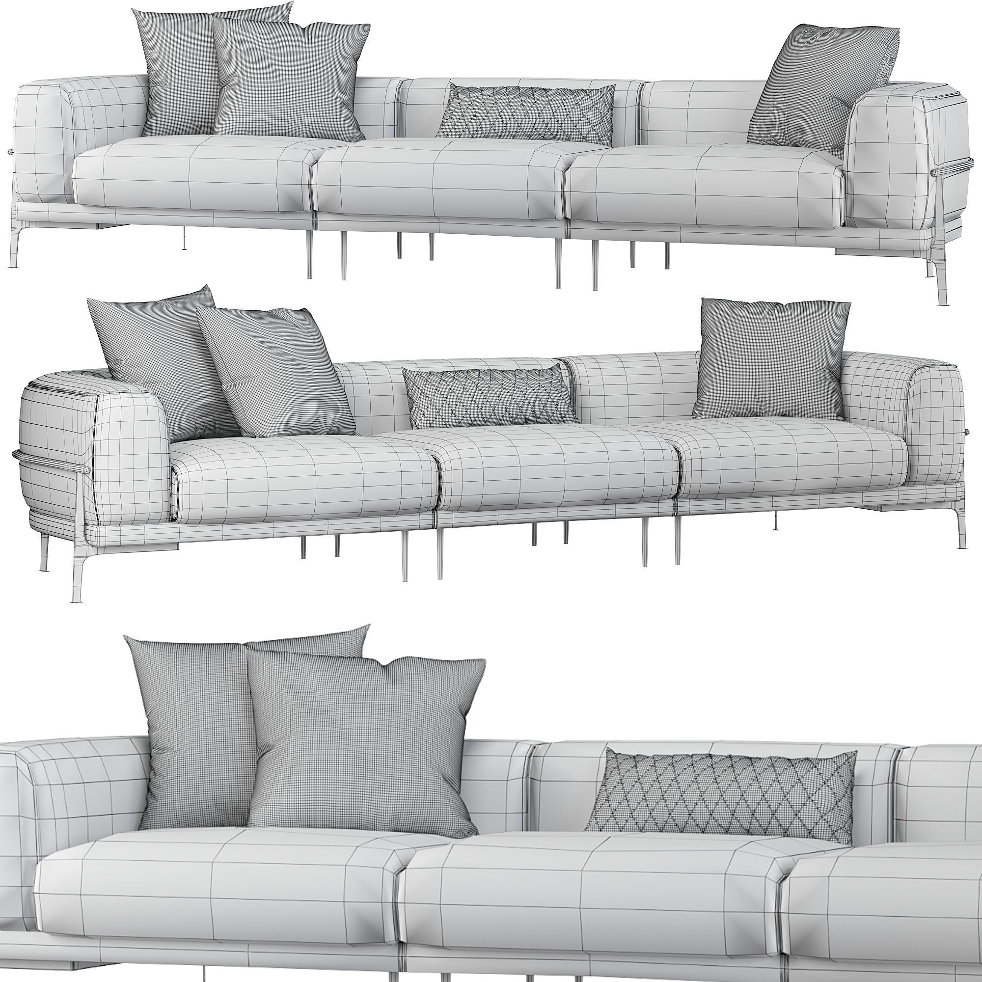Arcade - 3-seater Sofa 3D model_9
