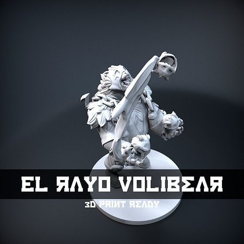 STL El rayo Volibear League of legends 3d Print 3D print model