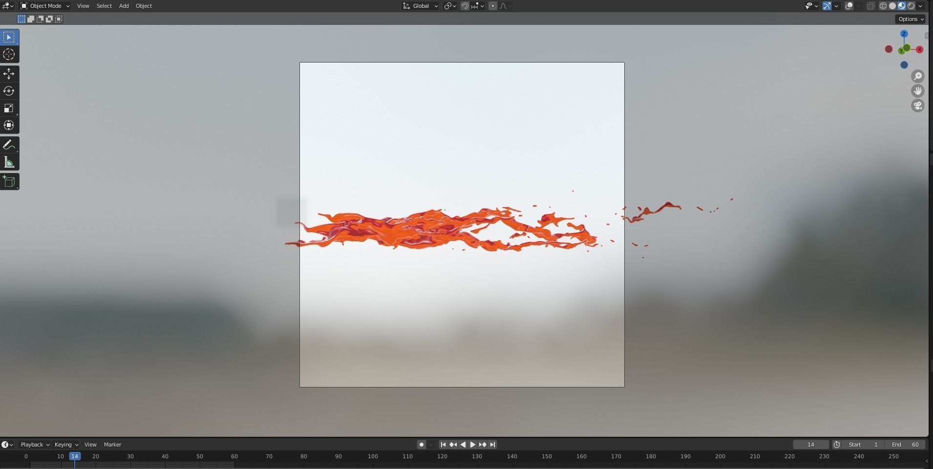 Animated Blood Splash 4 3D model_10