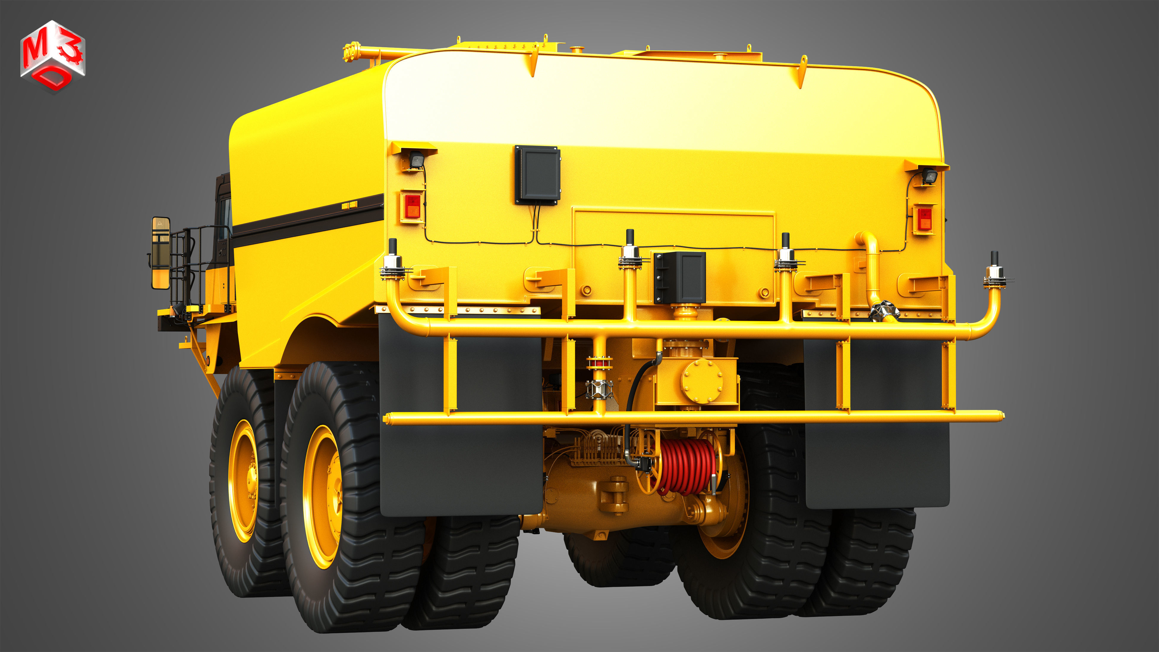 785C OffHighway Mining Water Tanker Truck 3D model CGTrader