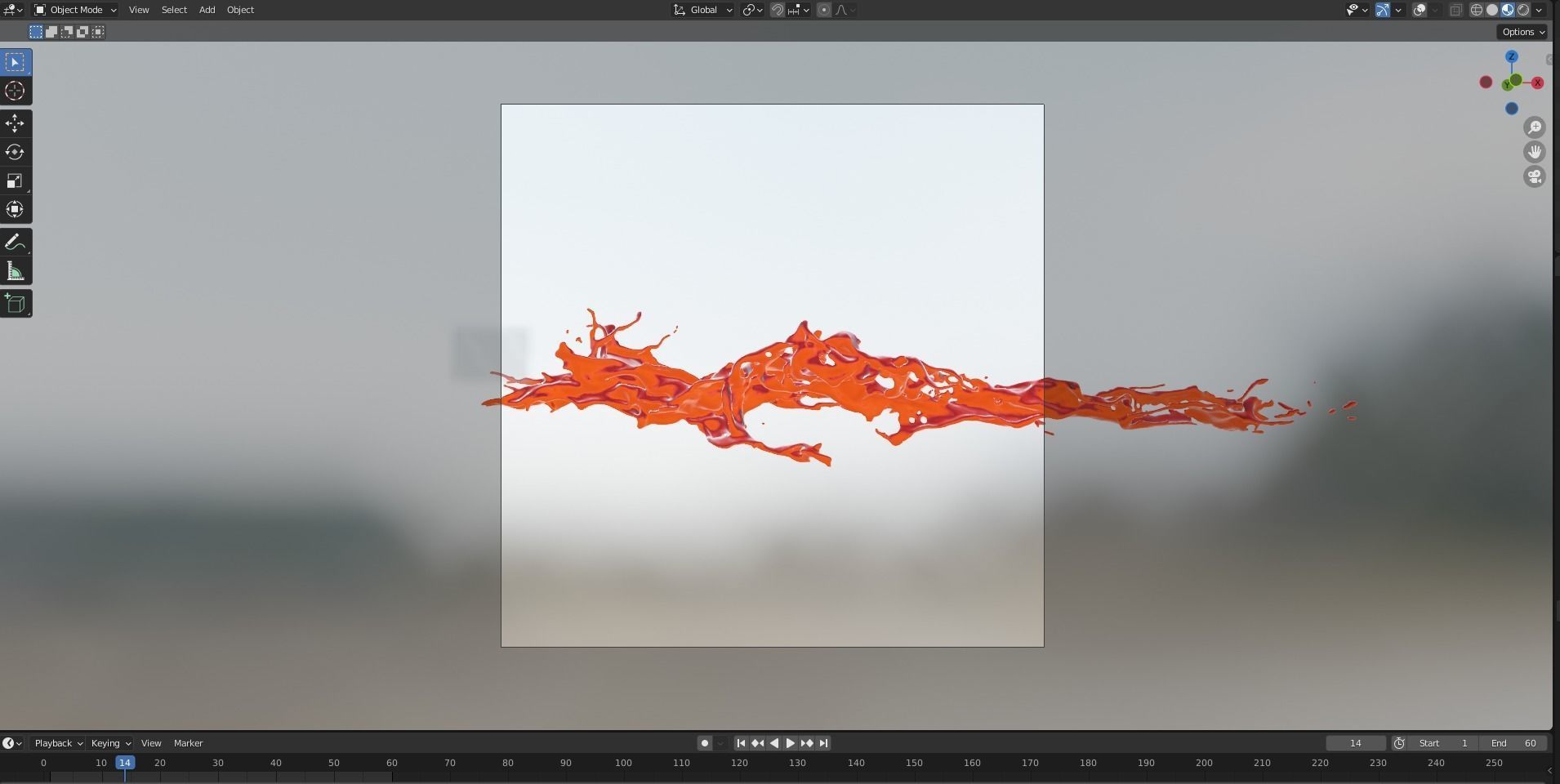 Animated Blood Splash 3 3D model_9