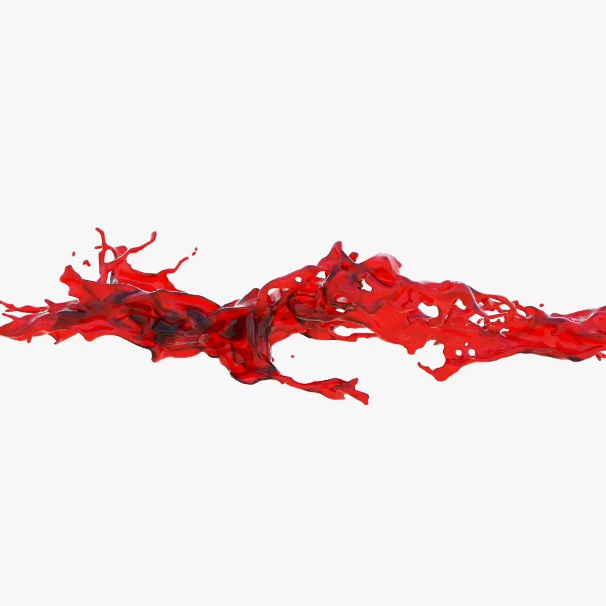 Animated Blood Splash 3 3D model_0