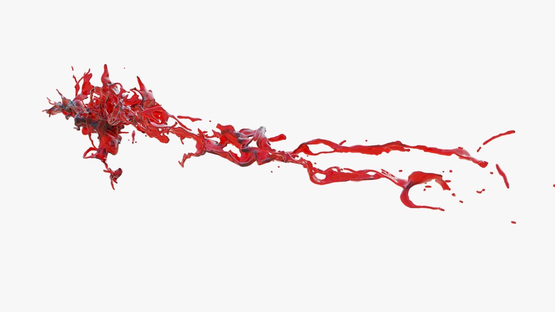 Animated Blood Splash 3 3D model_3