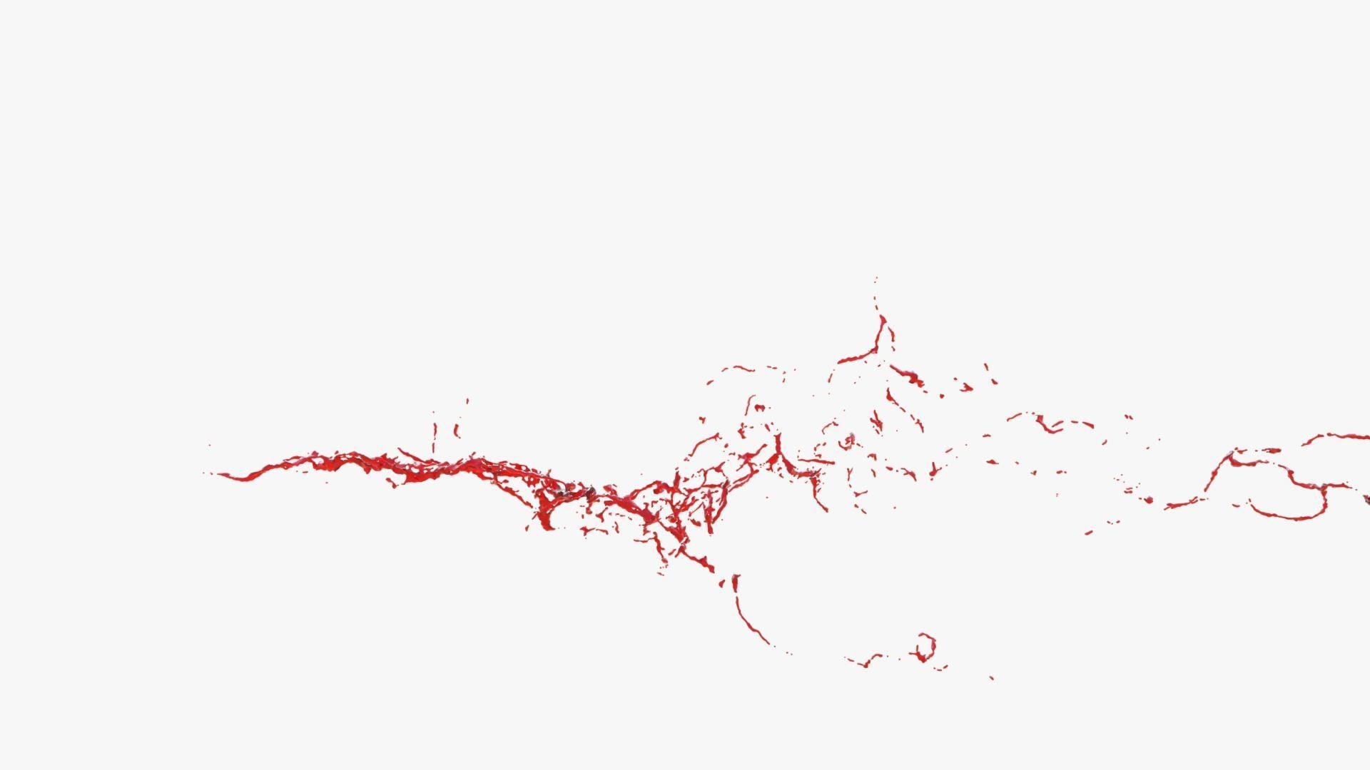 Animated Blood Splash 3 3D model_8