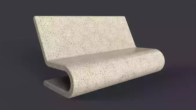 Modern Outdoor Bench 68 PBR Game Ready