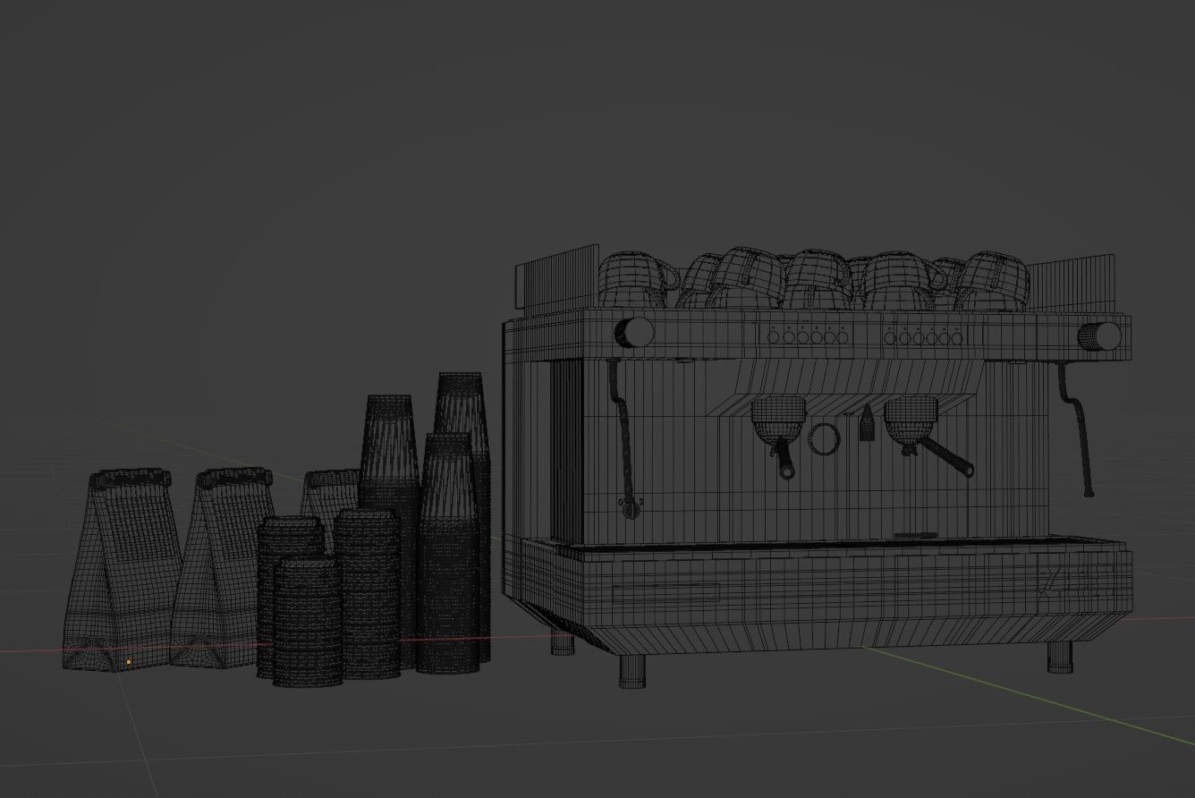 Sanremo Zoe Competition Professional Coffee Machine 3D Model 3D model_16