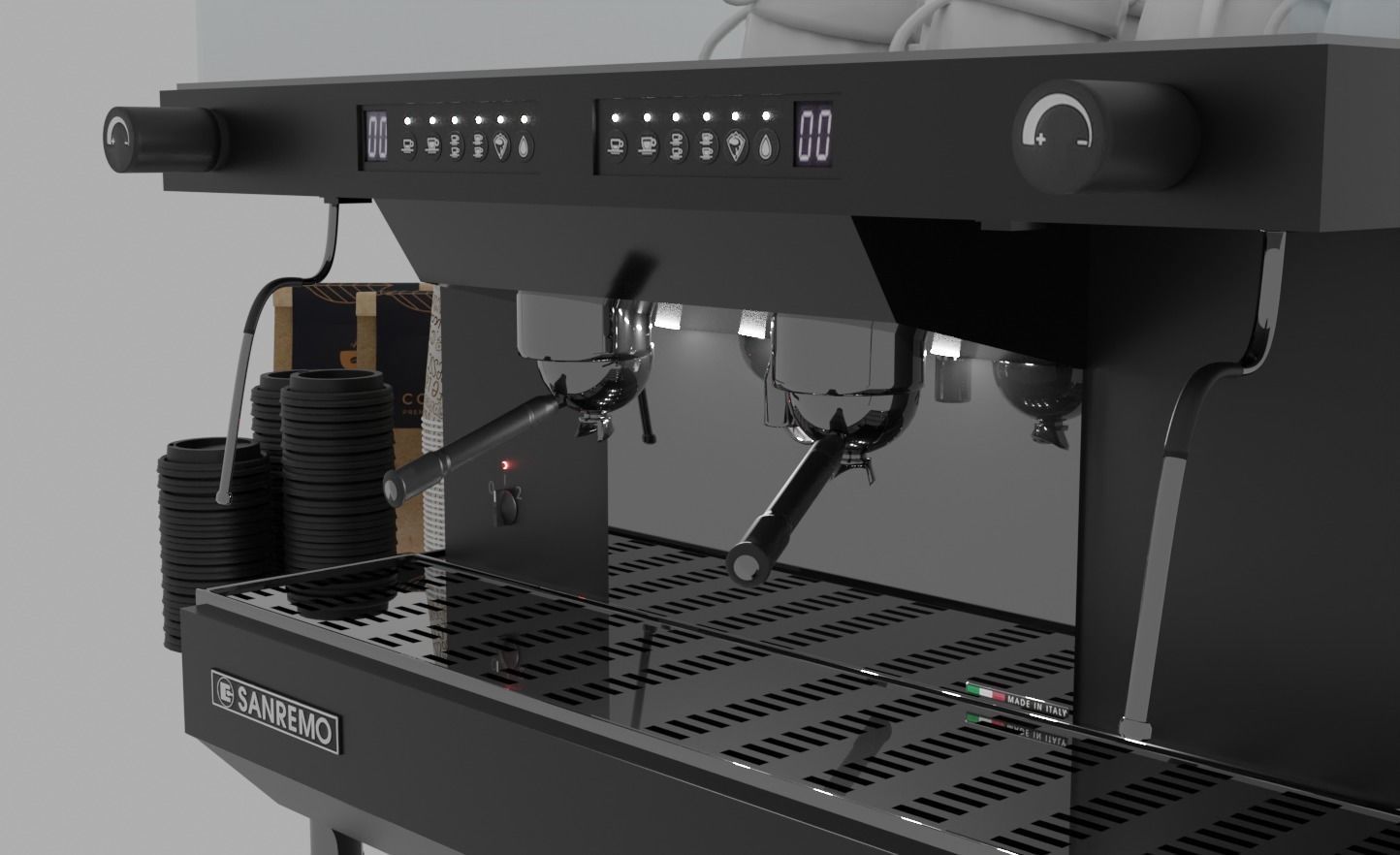 Sanremo Zoe Competition Professional Coffee Machine 3D Model 3D model_8