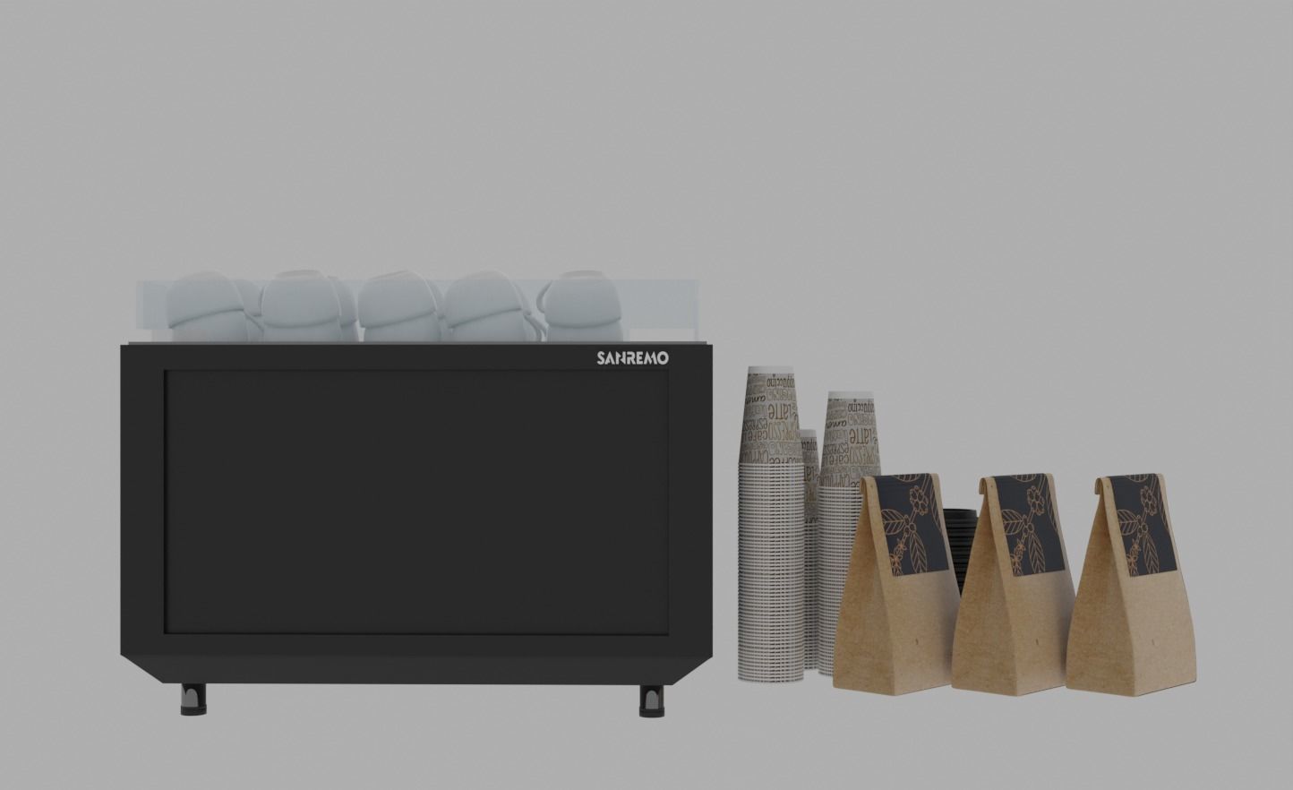 Sanremo Zoe Competition Professional Coffee Machine 3D Model 3D model_6