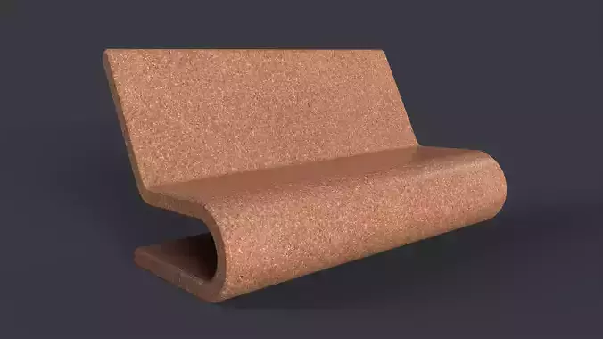 Modern Outdoor Bench 69 PBR Game Ready