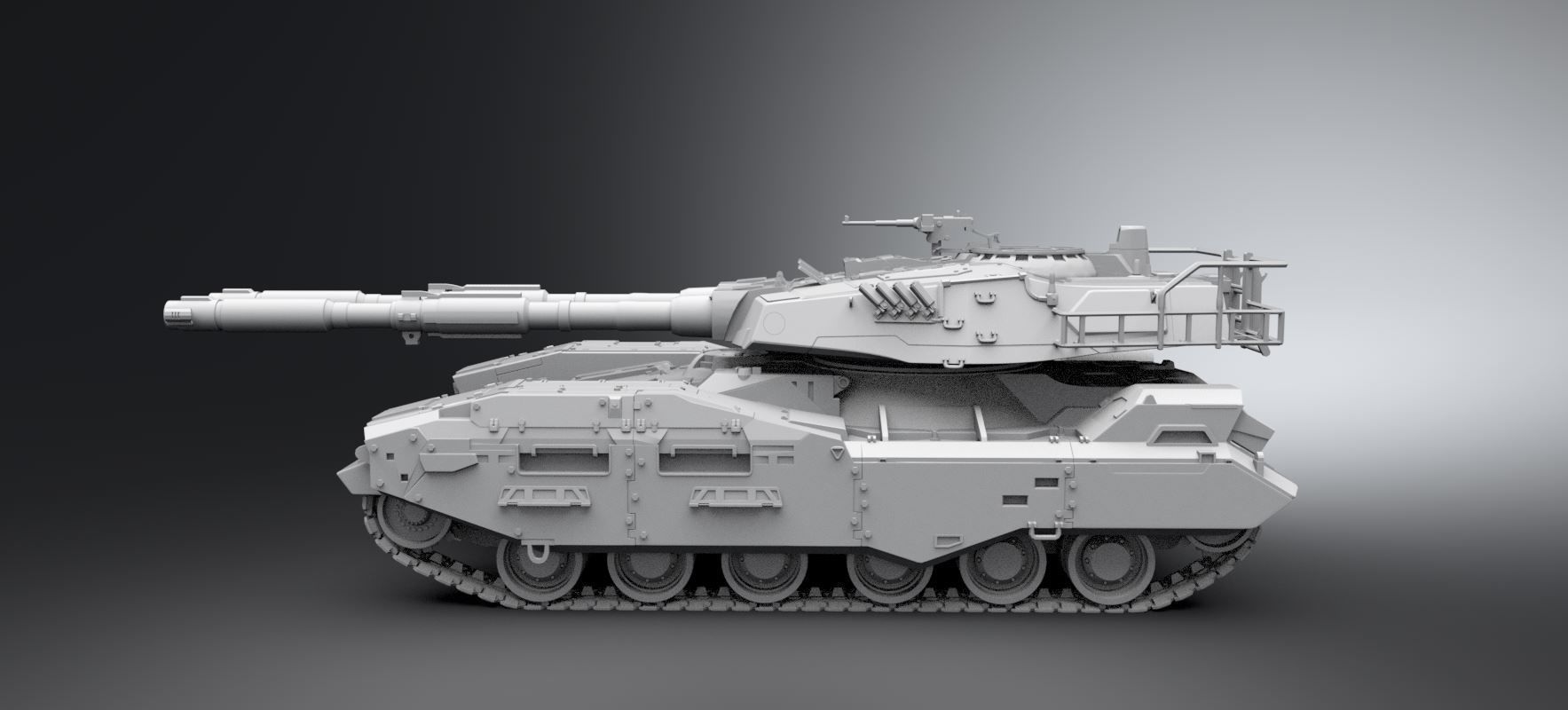 M61A5 Semovente Scale model 3D print model_1