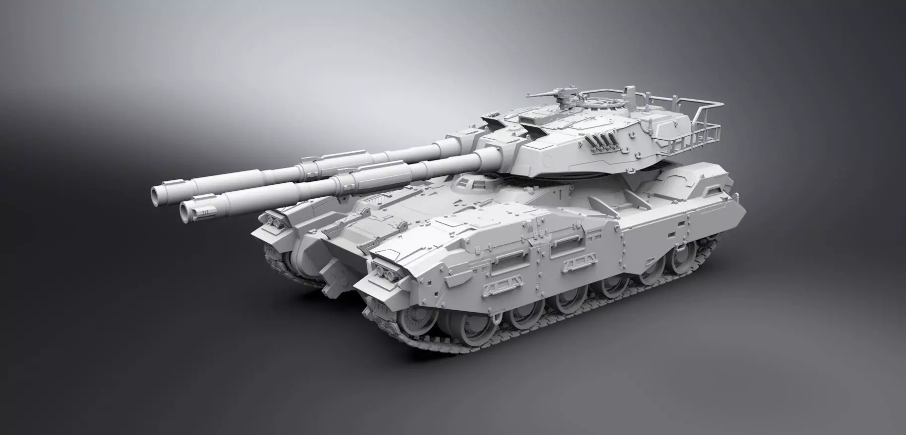 M61A5 Semovente Scale model 3D print model_0