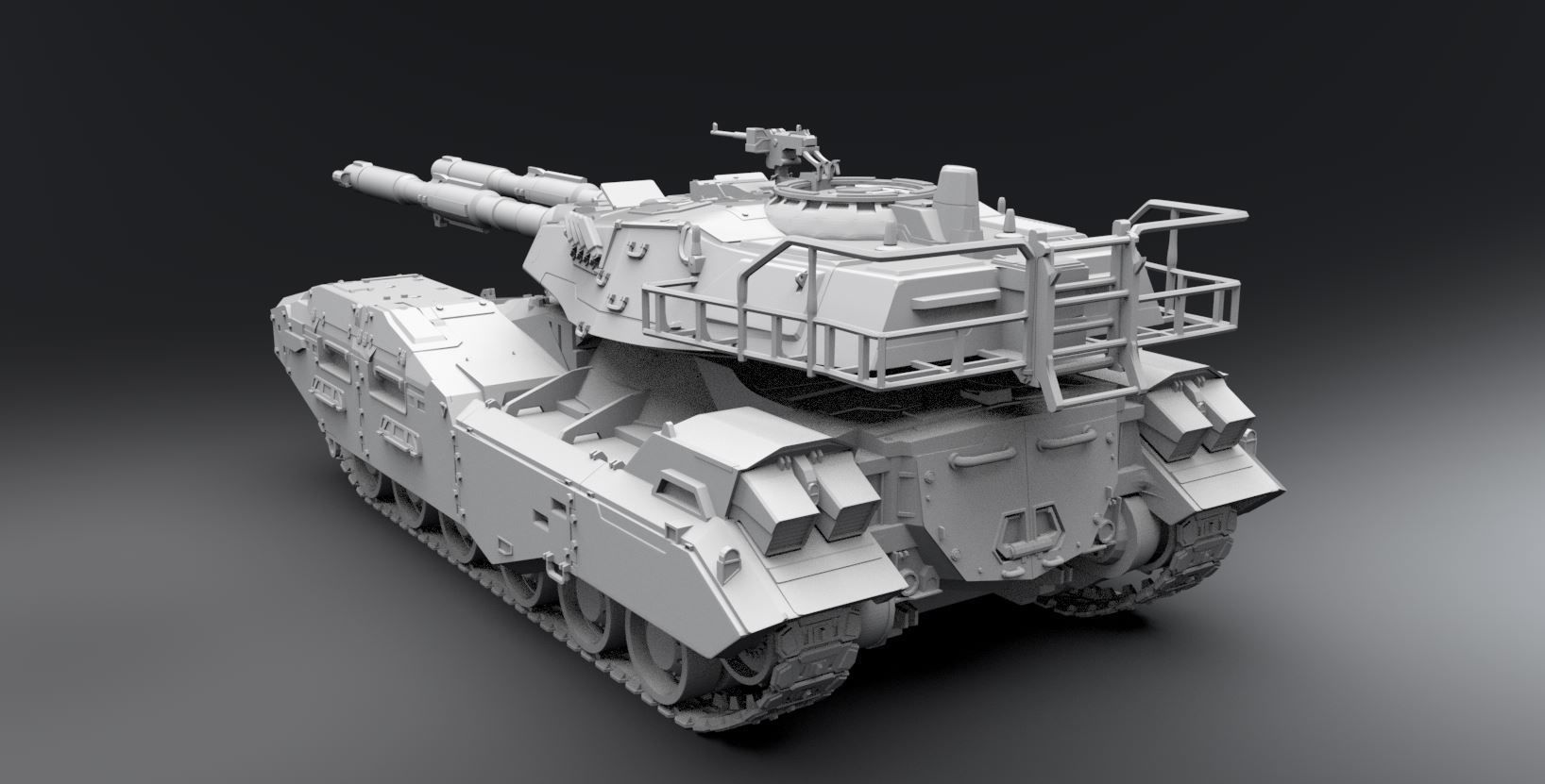 M61A5 Semovente Scale model 3D print model_2