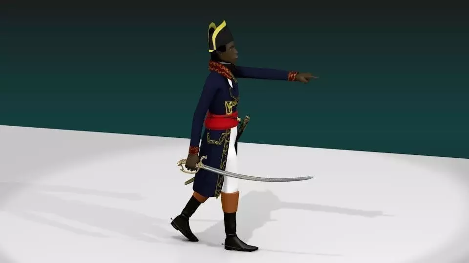 General toussaint louverture 3D model_0