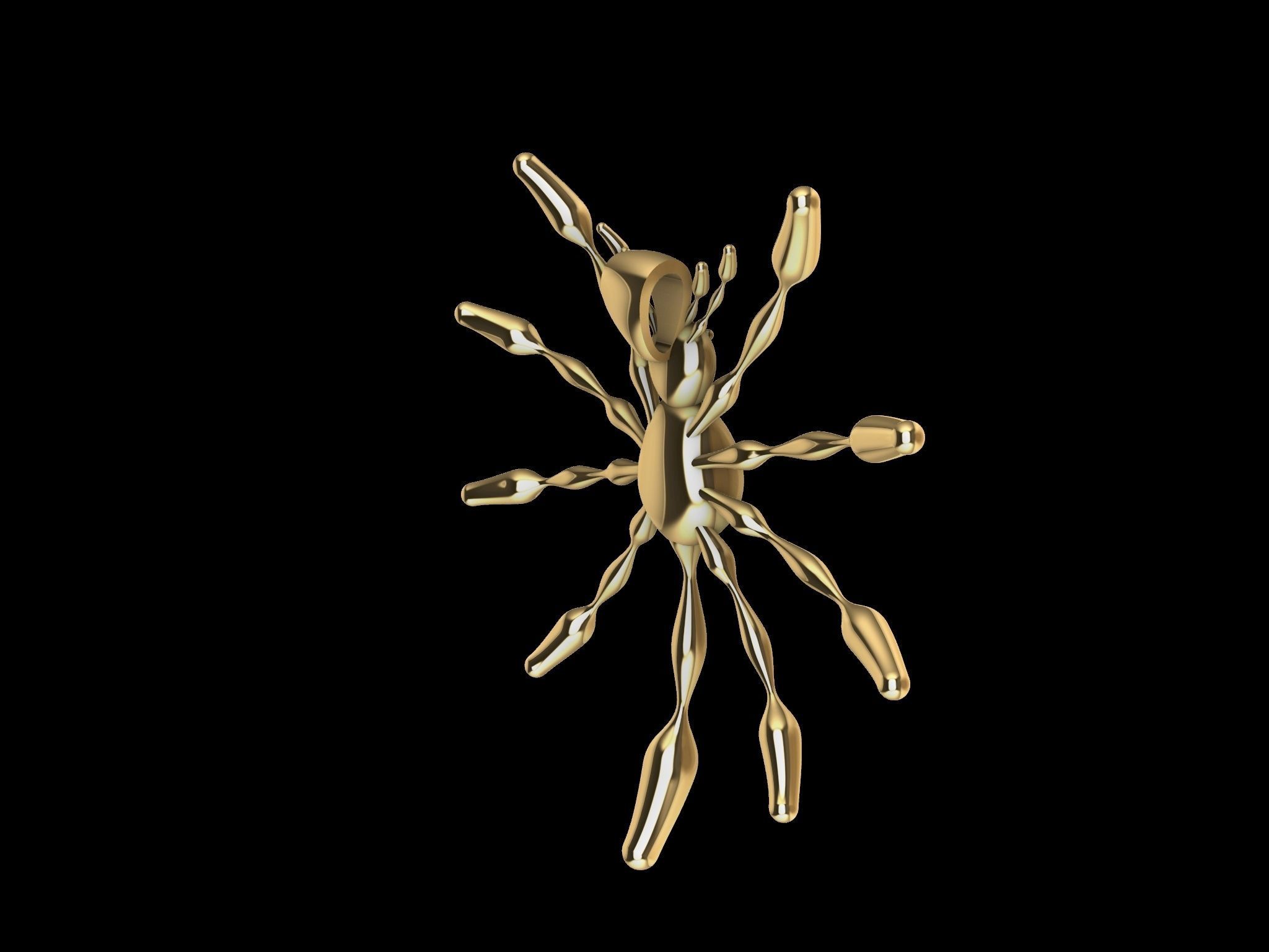 3 TYPES OF LOOKS SPIDER PENDANT  3D print model_3
