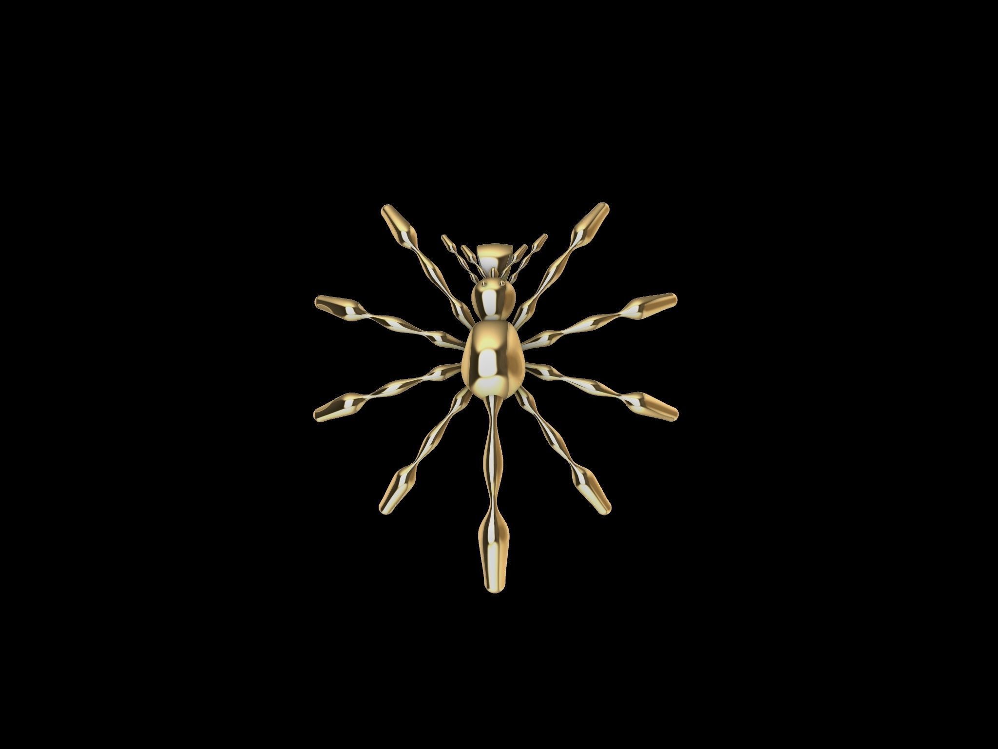 3 TYPES OF LOOKS SPIDER PENDANT  3D print model_24