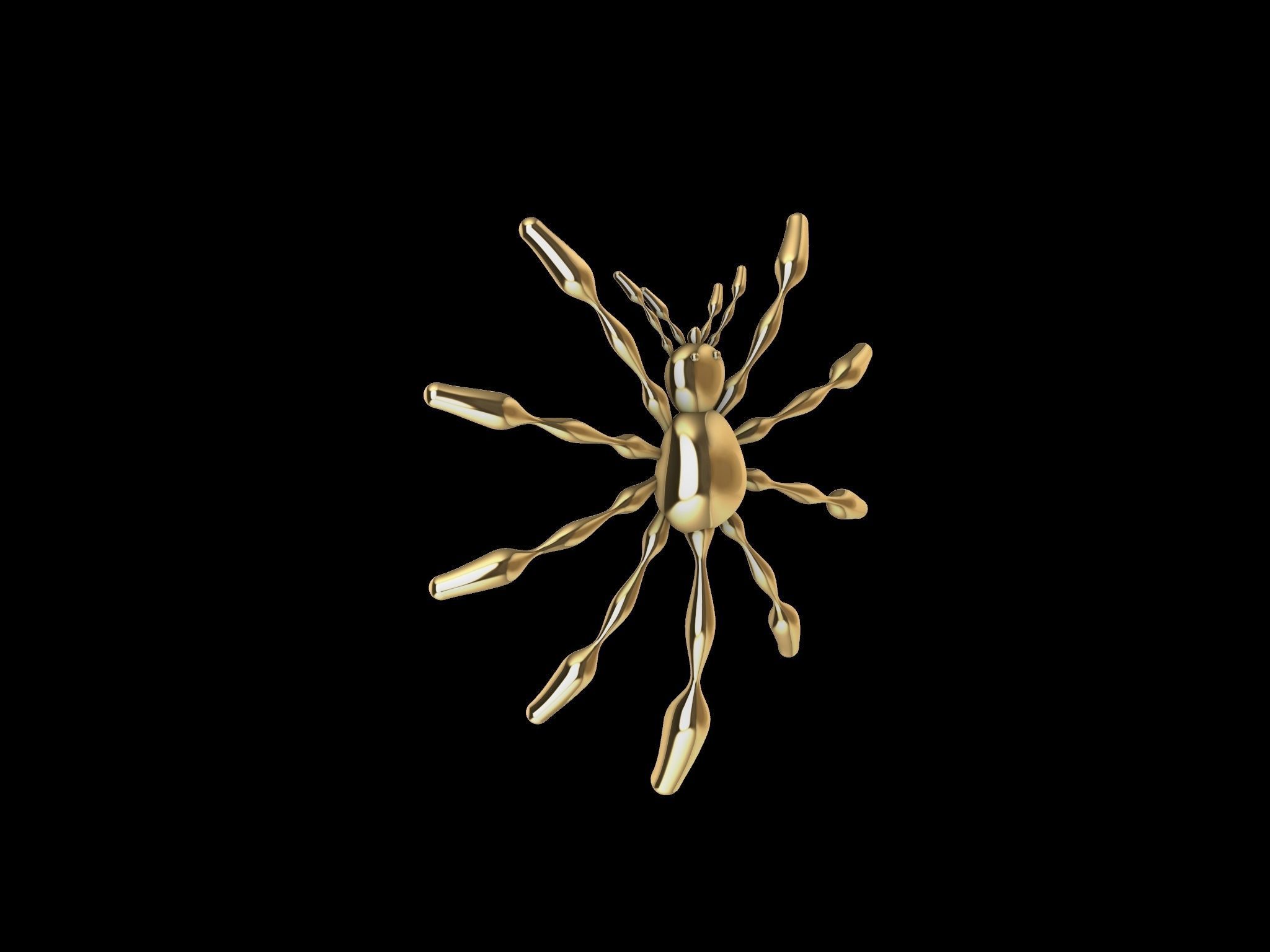 3 TYPES OF LOOKS SPIDER PENDANT  3D print model_6